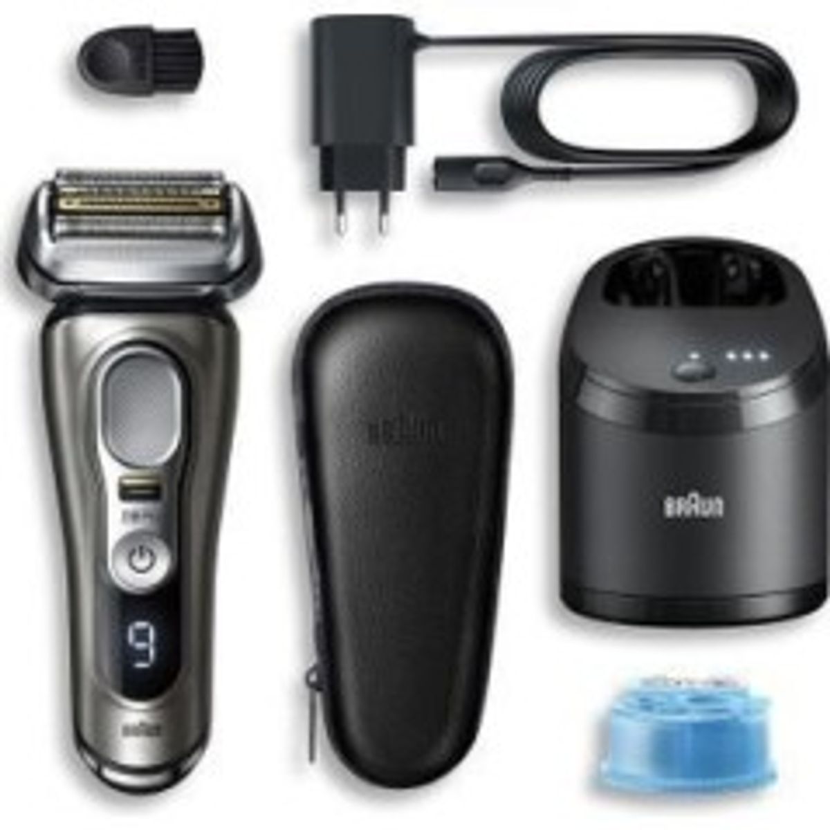 Braun Series 9 Pro 9485cc Foil shaver Trimmer Black, Silver