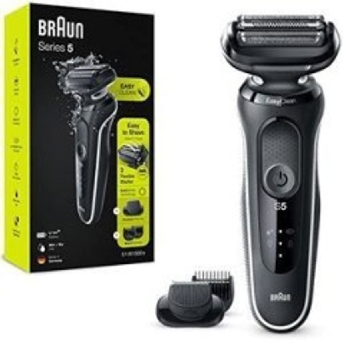 Braun Shaver Series 5 51-W1500s Wet&Dry Hvid/Sort