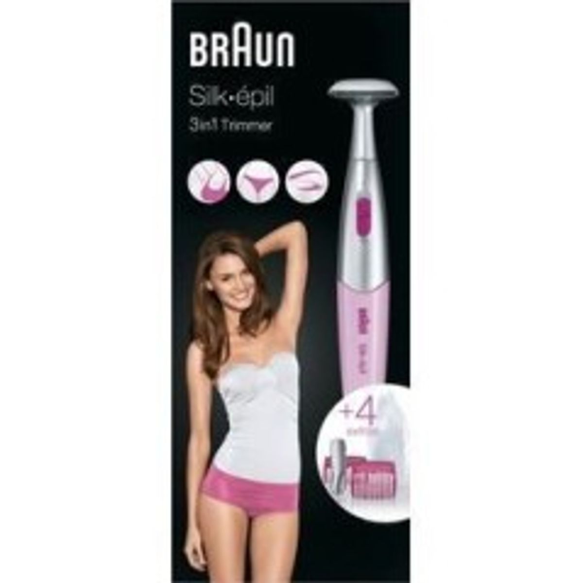 Braun Silk-épil Styler FG1100 bikini trimmer Lyserød