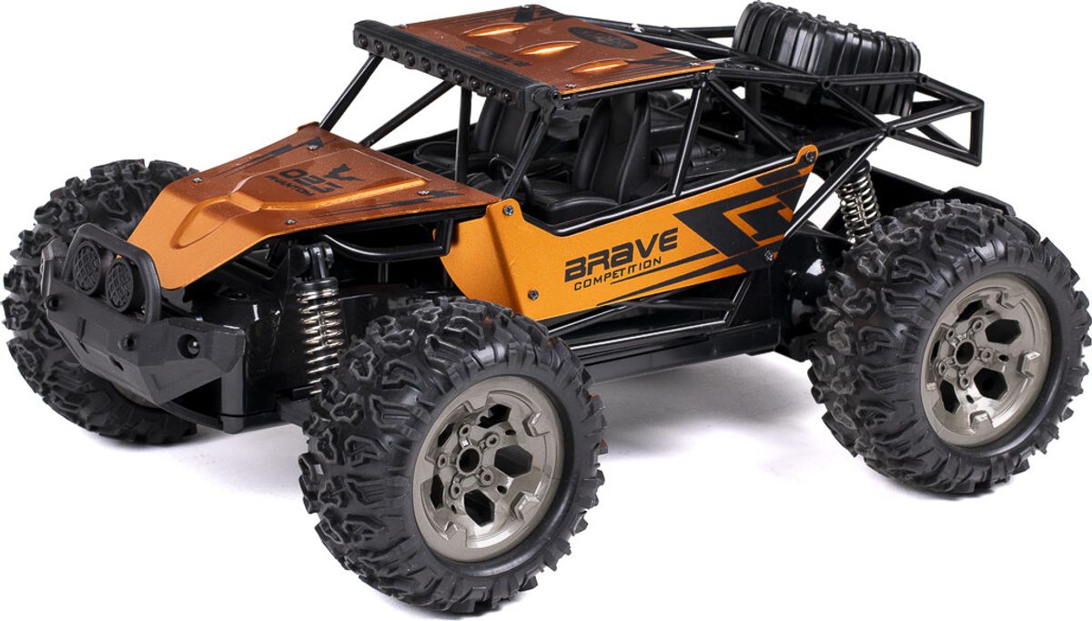 Brave R/c 1:12, 2,4ghz, 7,4v 500mah Li-ion, Orange - Tec-toy