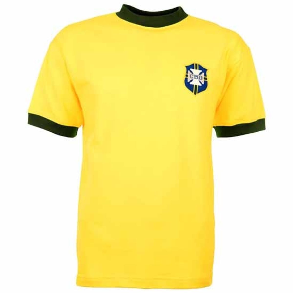 Brazil 1970 World Cup Retro Football Shirt-L