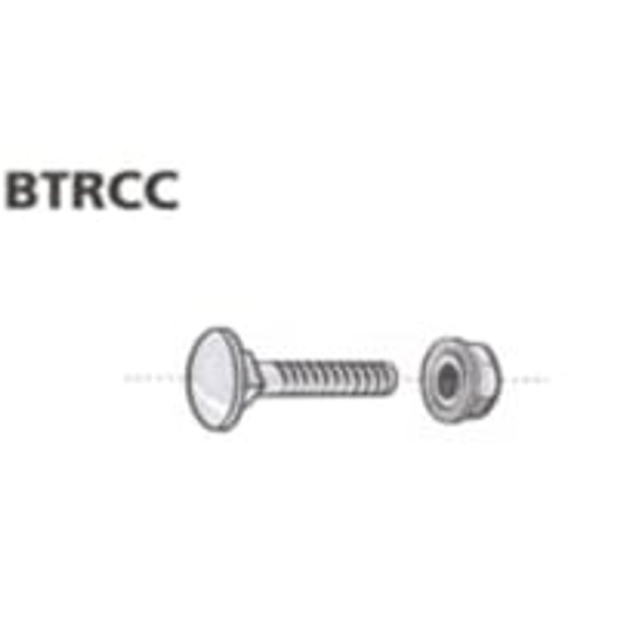 Brddebolt BTRCC M6 x 20 mm, ZnL, med mtrik (M620-D) (100)