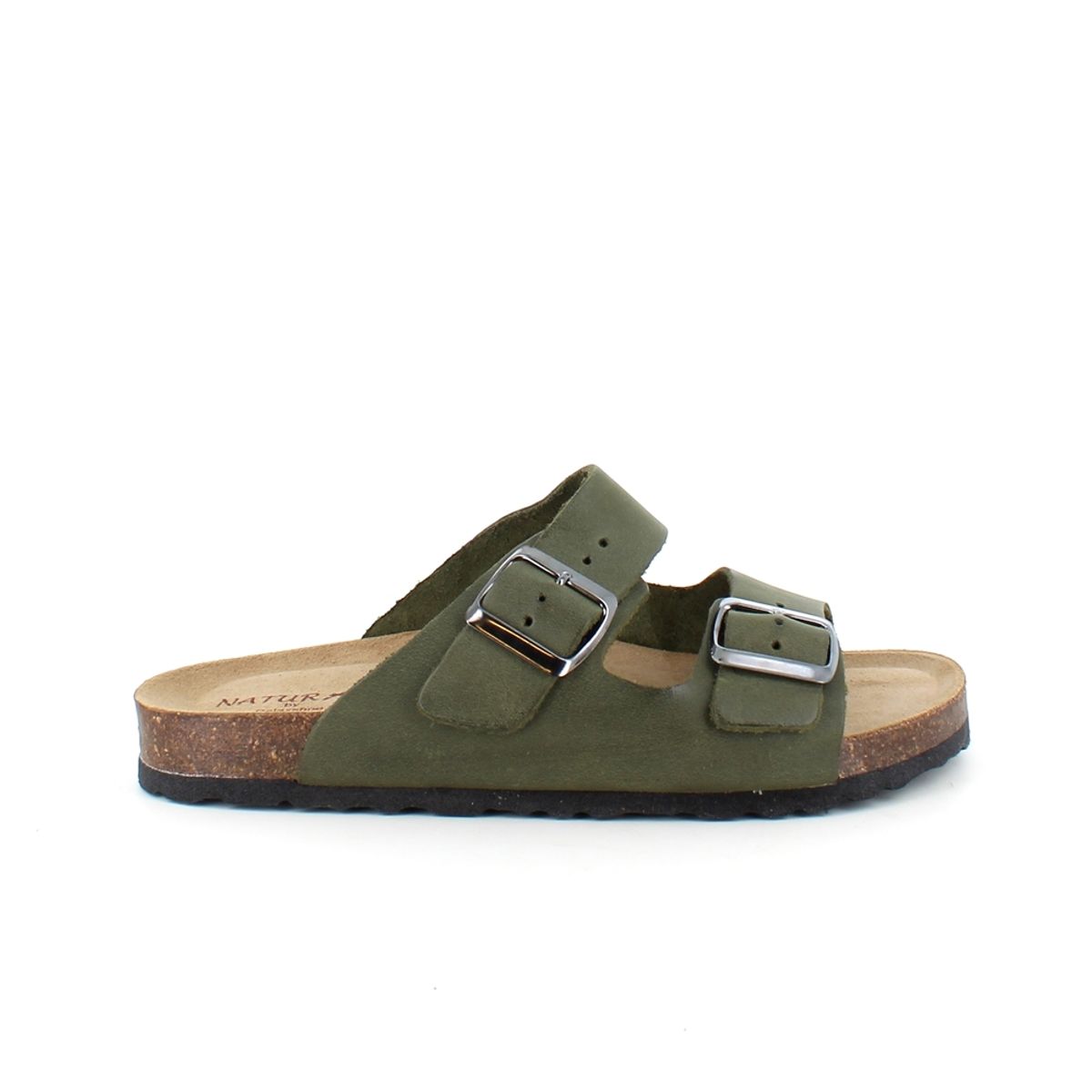 Bred biosandal fra Relaxshoe i grøn - 38