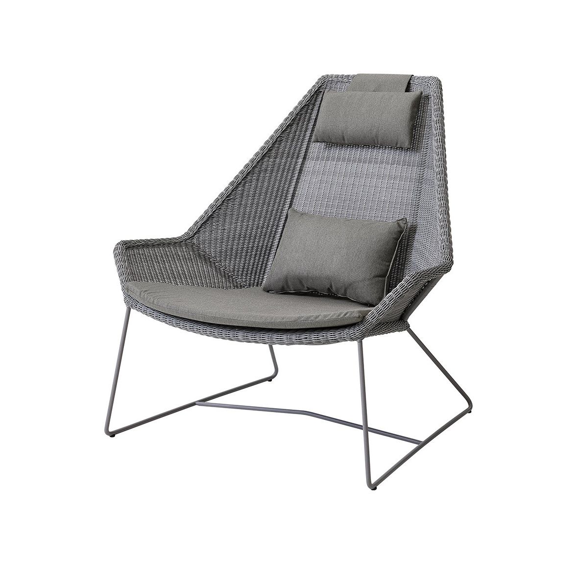 Breeze Highback Stol fra Cane-line (Light grey, Taupe, Cane-line Natté)