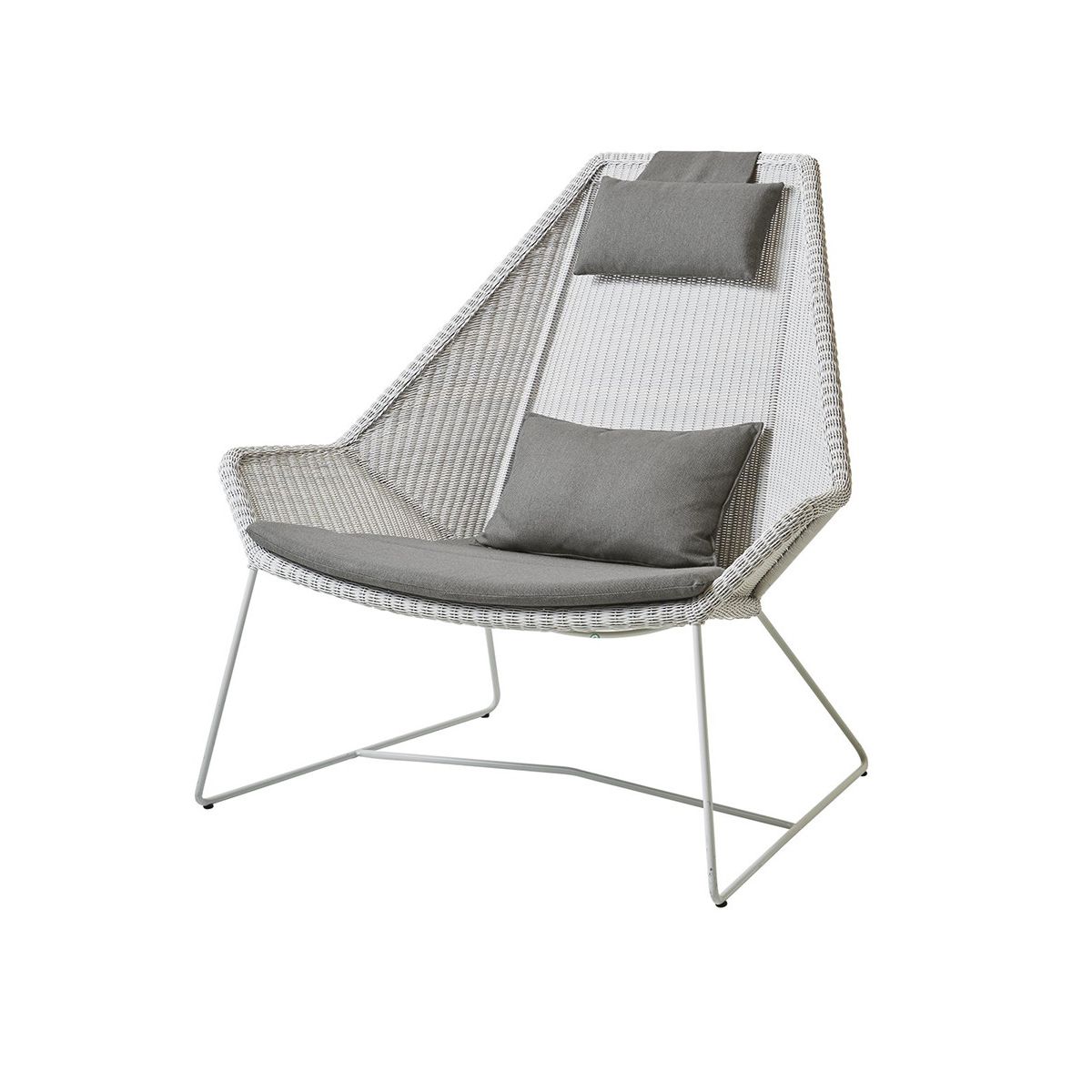 Breeze Highback Stol fra Cane-line (White grey, Taupe, Cane-line Natté)