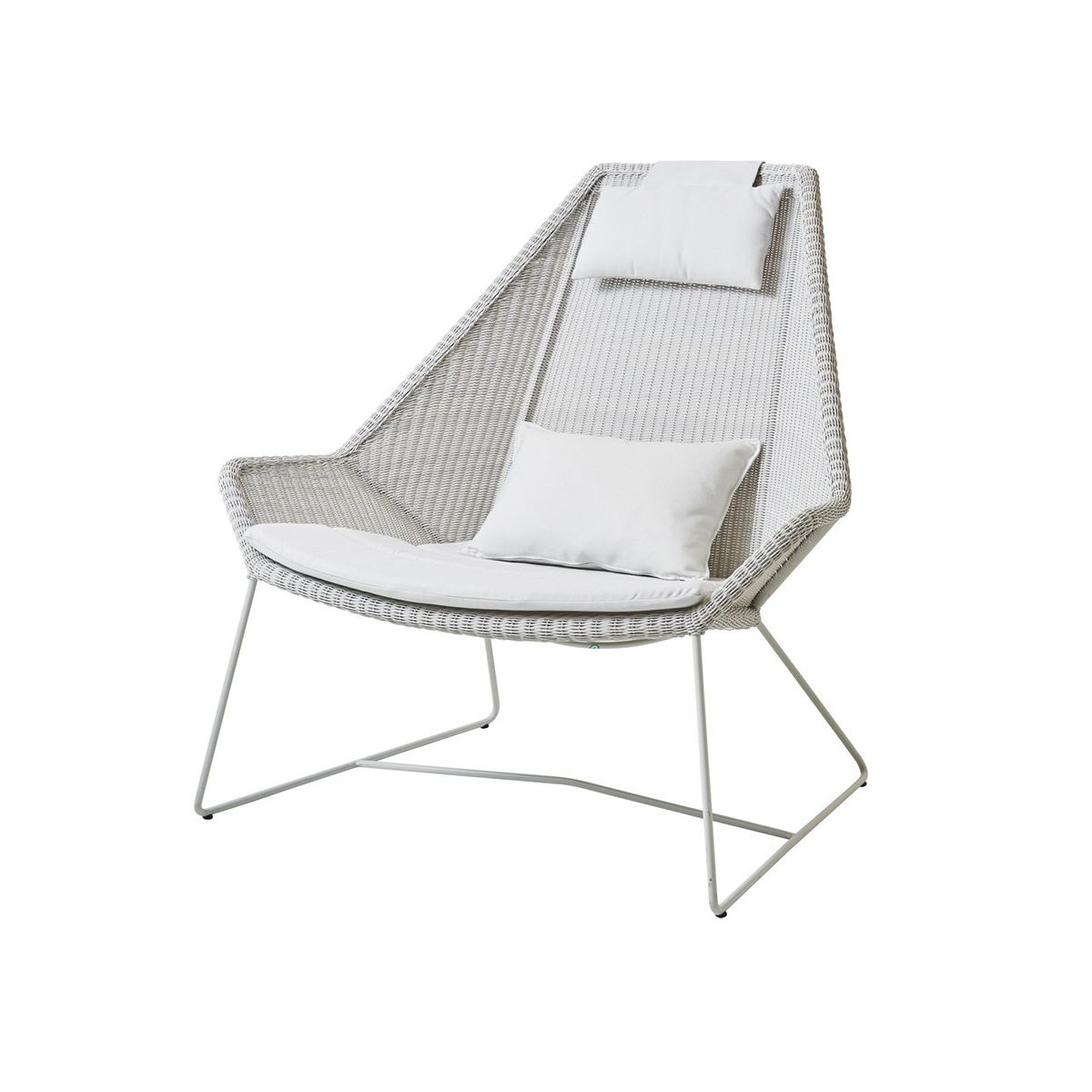 Breeze Highback Stol fra Cane-line (White grey, White, Cane-line Natté)