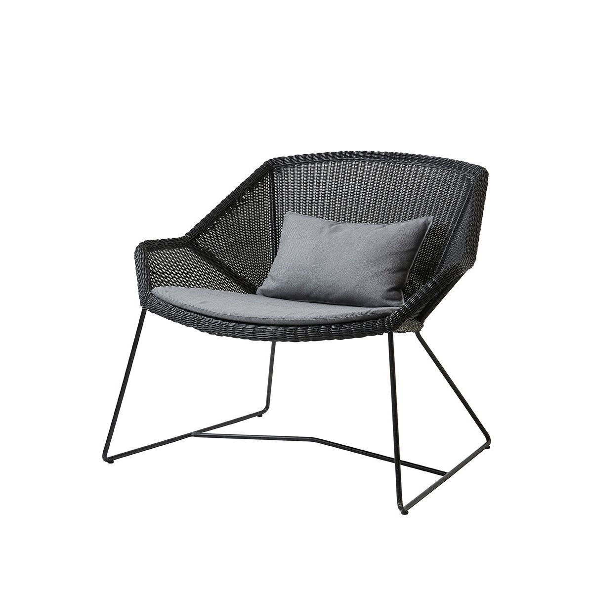 Breeze Loungestol fra Cane-line (Black, Grey, Cane-line Natté)