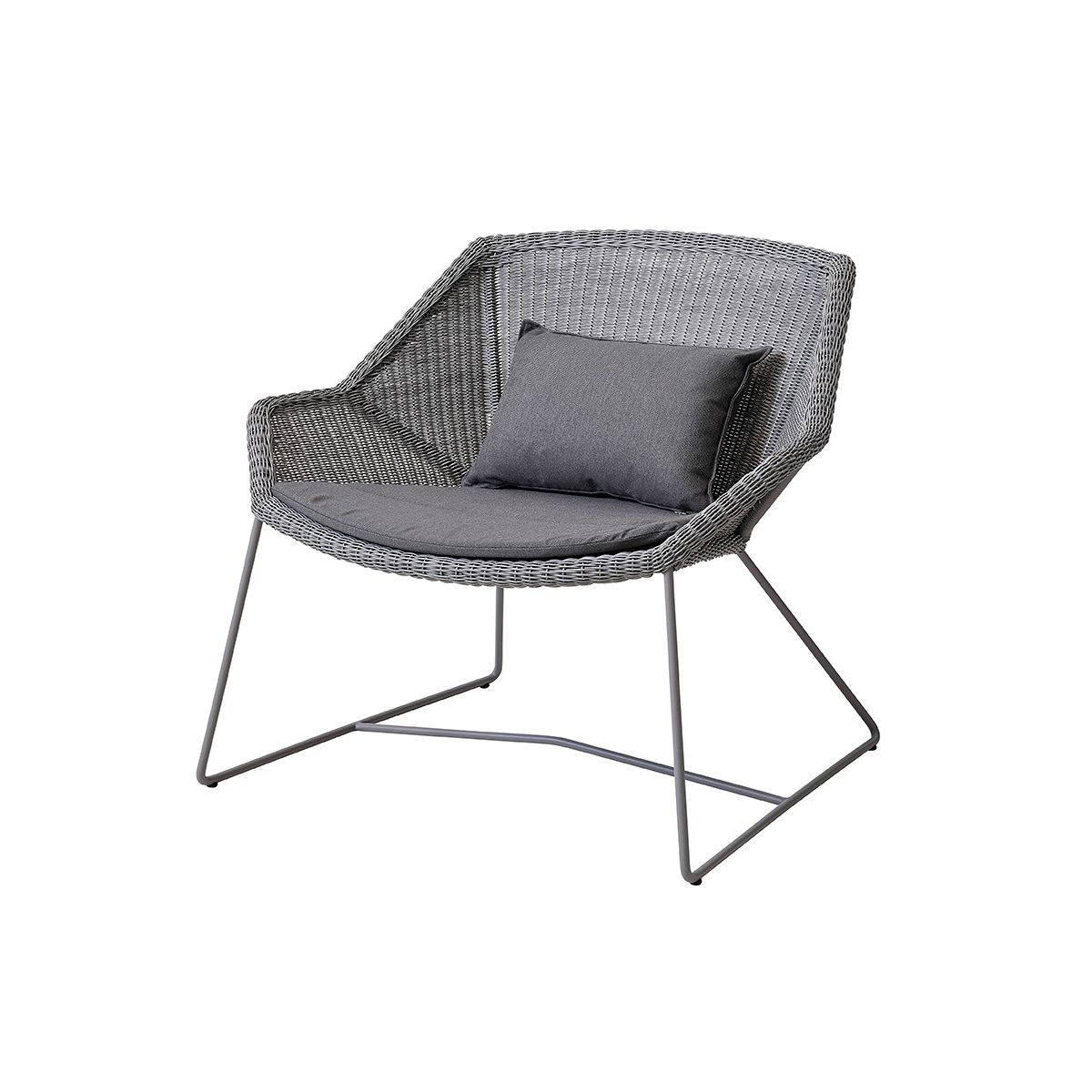 Breeze Loungestol fra Cane-line (Light grey, Grey, Cane-line Natté)