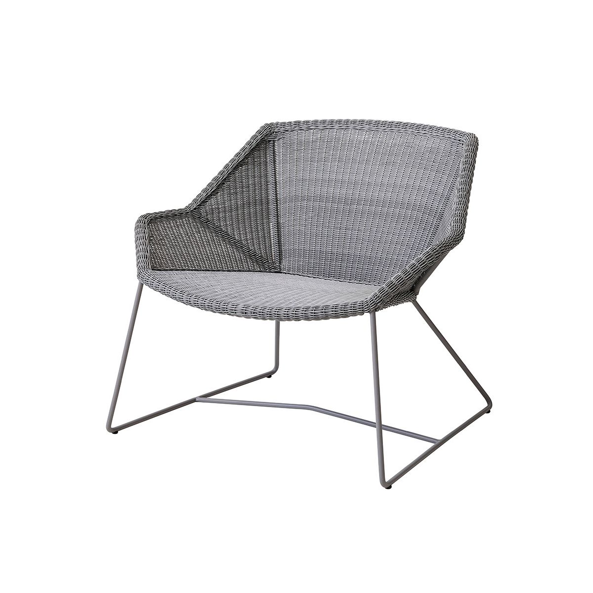 Breeze Loungestol fra Cane-line (Light grey, Ingen hynde)