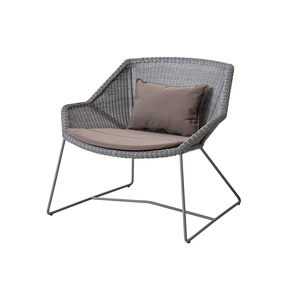 Breeze Loungestol fra Cane-line (Light grey, Taupe, Cane-line Natté)