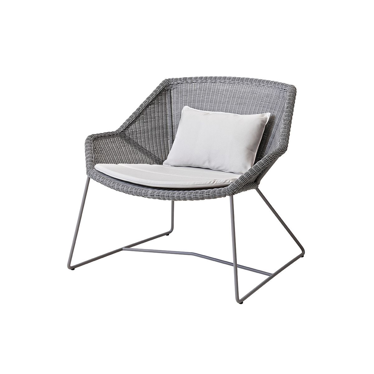 Breeze Loungestol fra Cane-line (Light grey, White, Cane-line Natté)