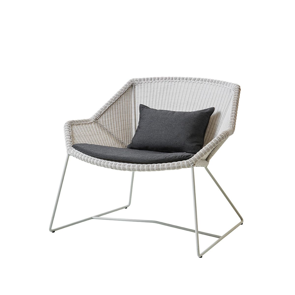 Breeze Loungestol fra Cane-line (White grey, Black, Cane-line Natté)