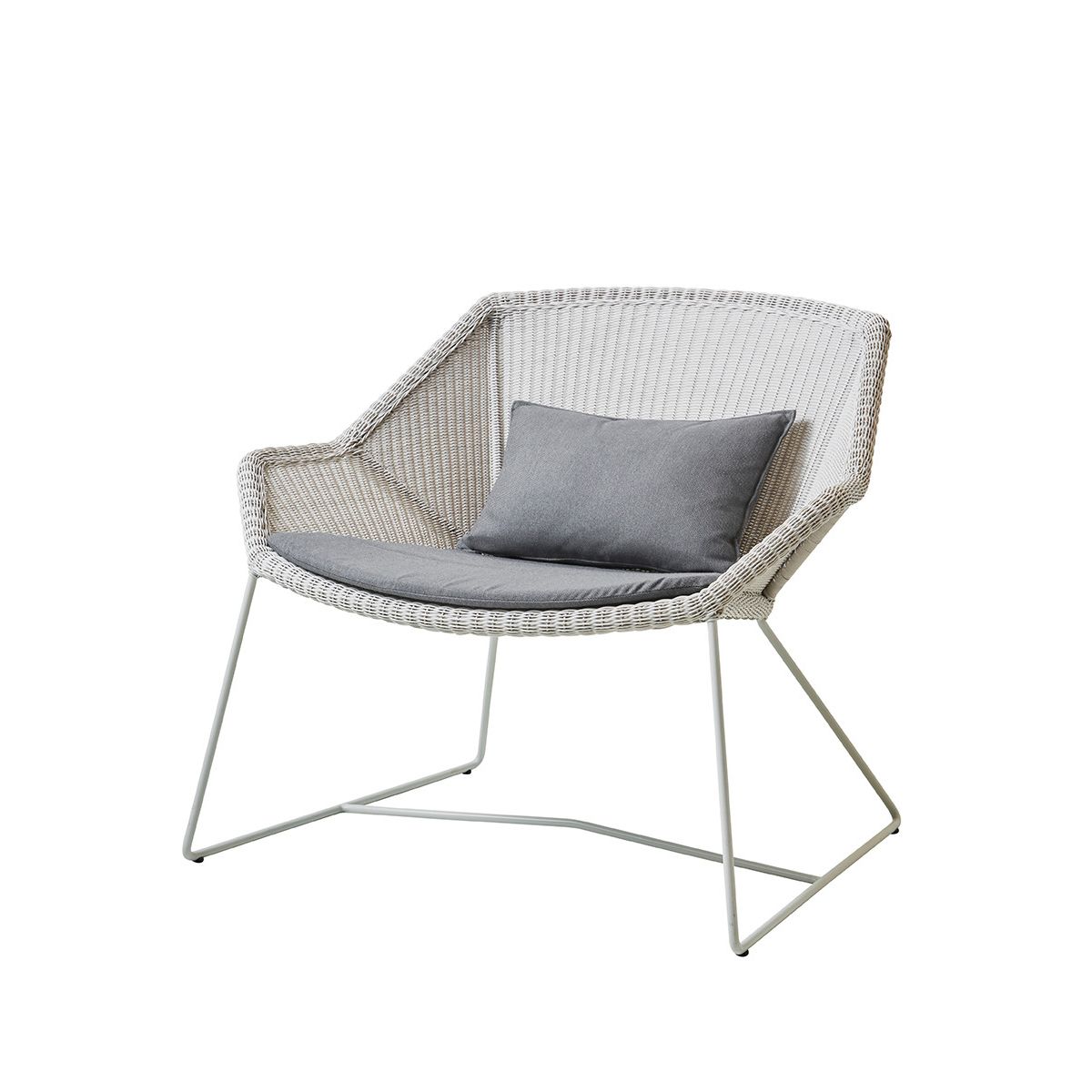 Breeze Loungestol fra Cane-line (White grey, Grey, Cane-line Natté)