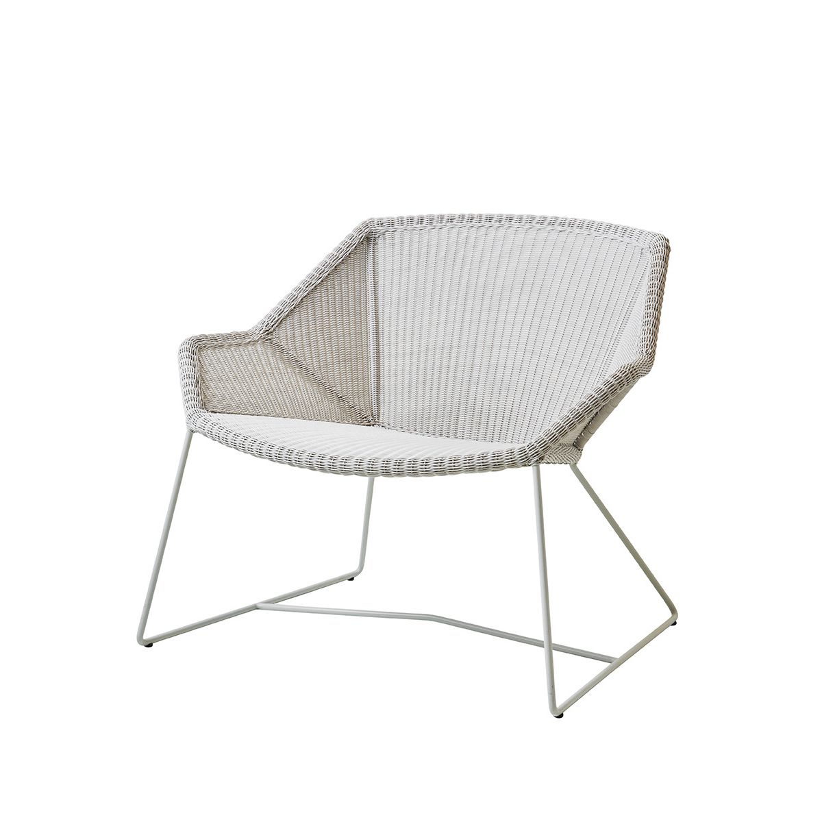 Breeze Loungestol fra Cane-line (White grey, Ingen hynde)