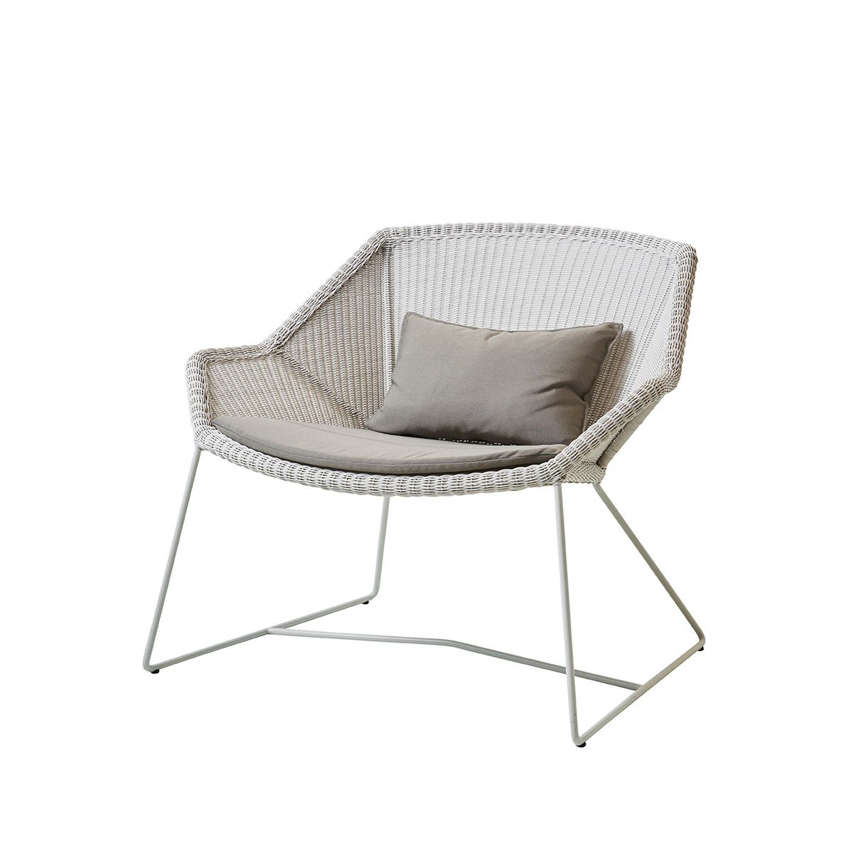 Breeze Loungestol fra Cane-line (White grey, Taupe, Cane-line Natté)