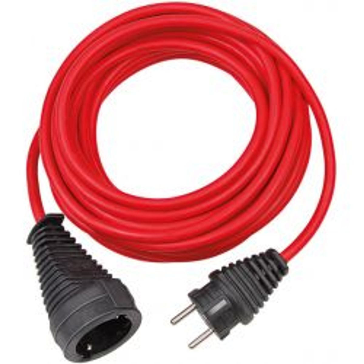 Brennenstuhl Earthed Extension Cable, Cee 7/7 - Cee 7/4, 10m, Red