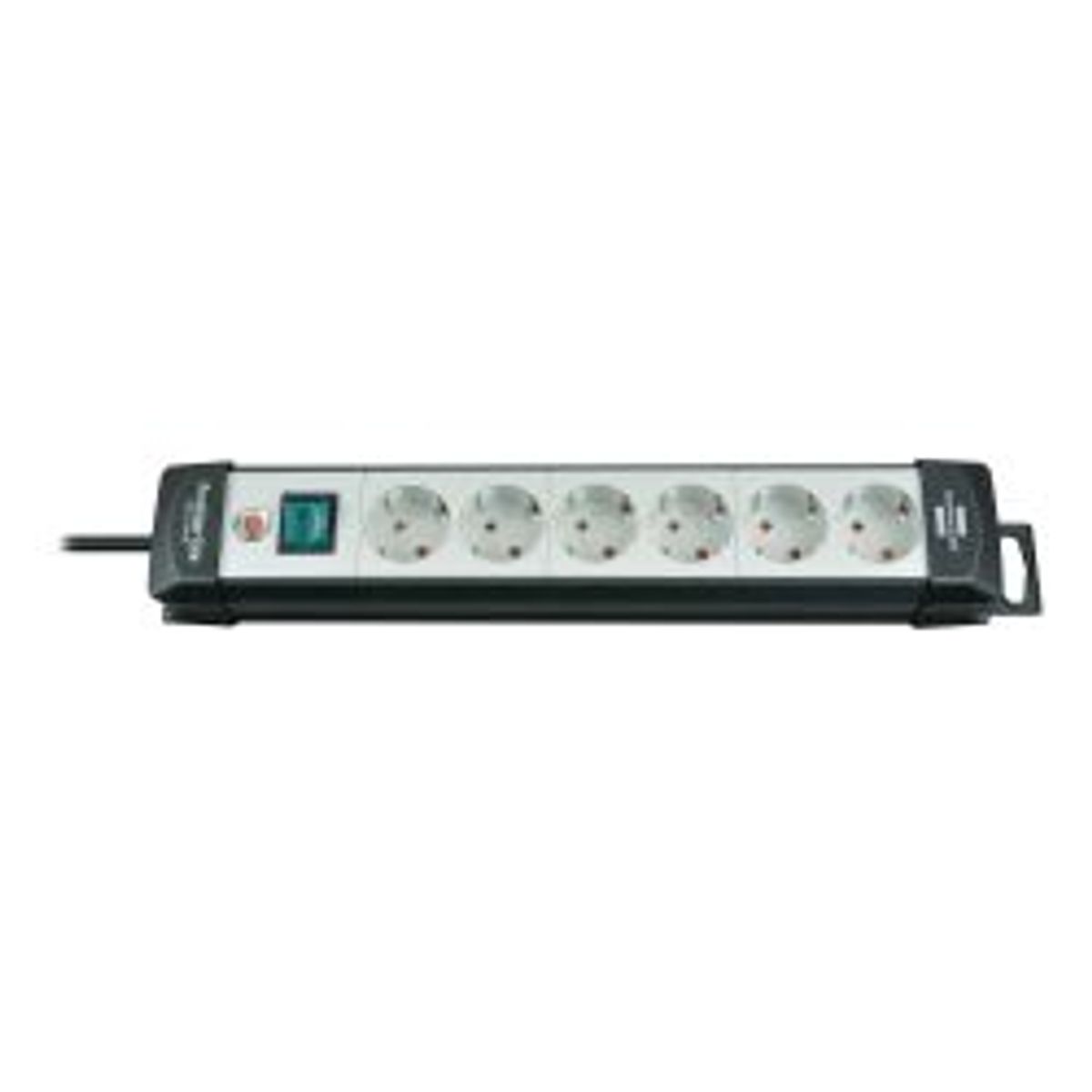 Brennenstuhl Power Strip, 6 Output Connectors, 3m Cable, Black/white