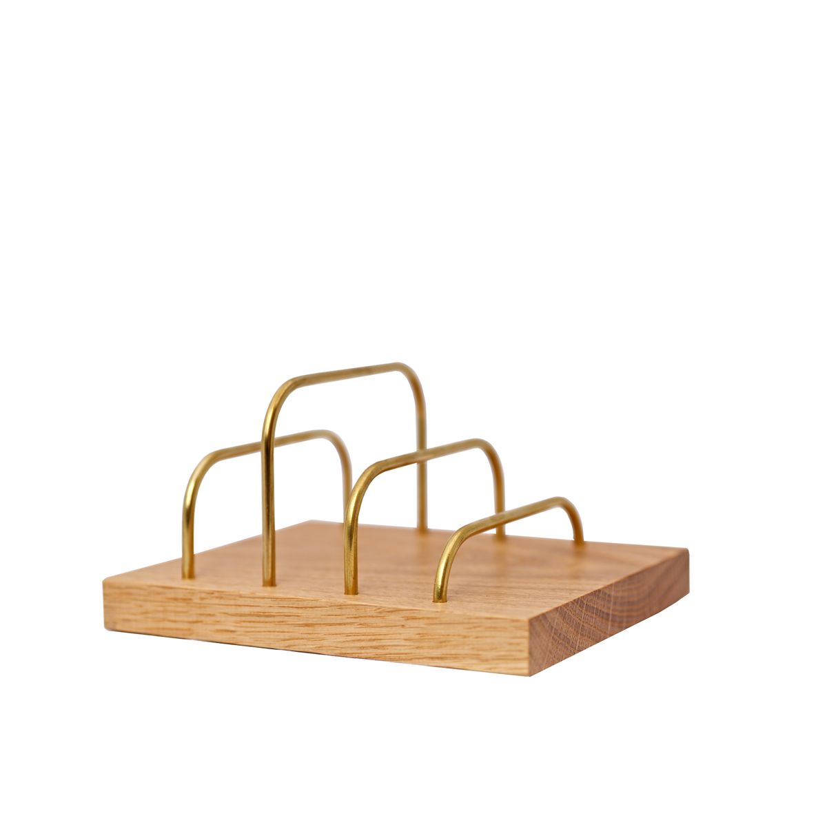 Brevholder - Brass-Dock Egetræ/Messing