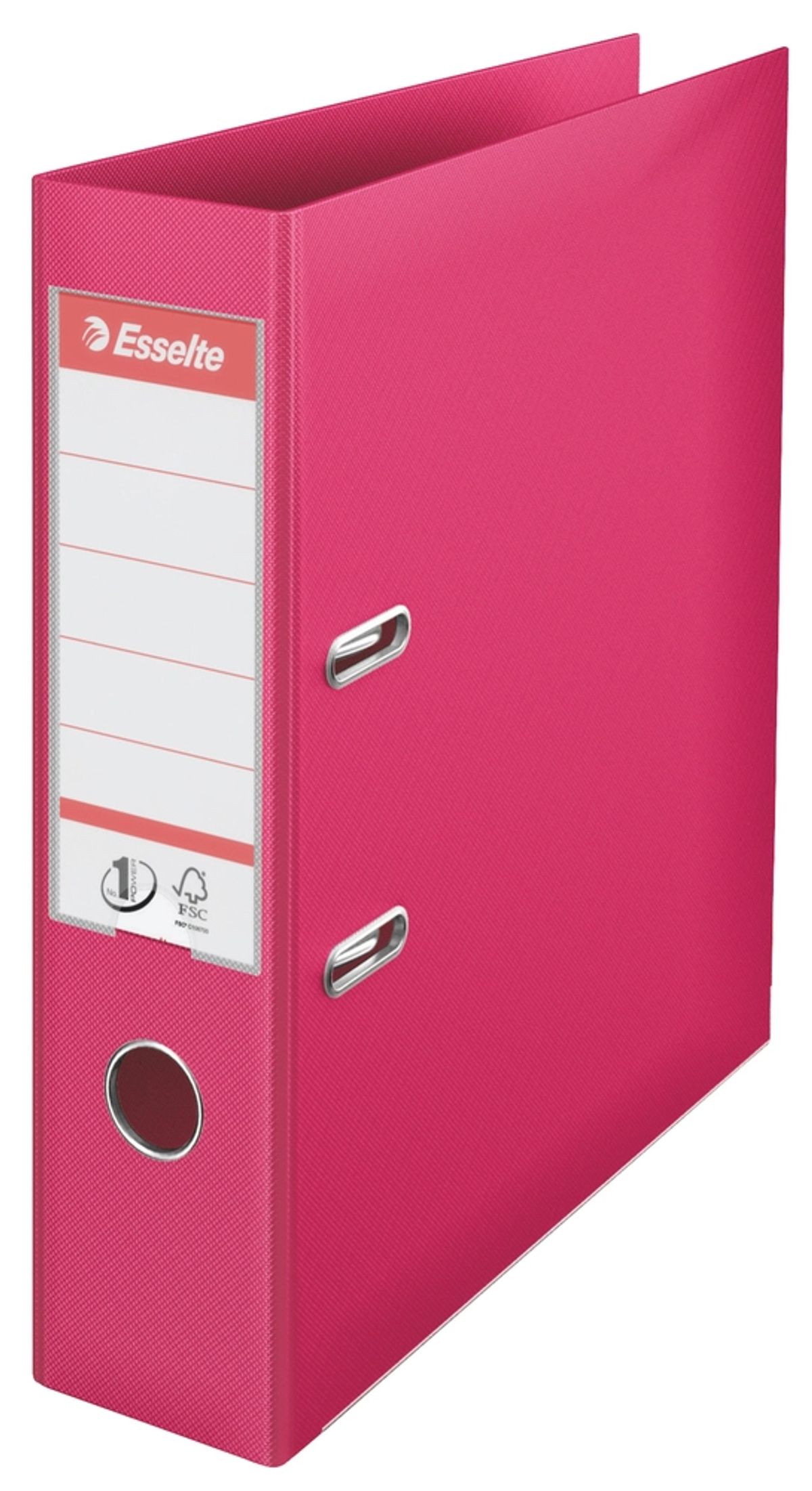 Brevordner Esselte no1 pp A4 75mm fuchsia