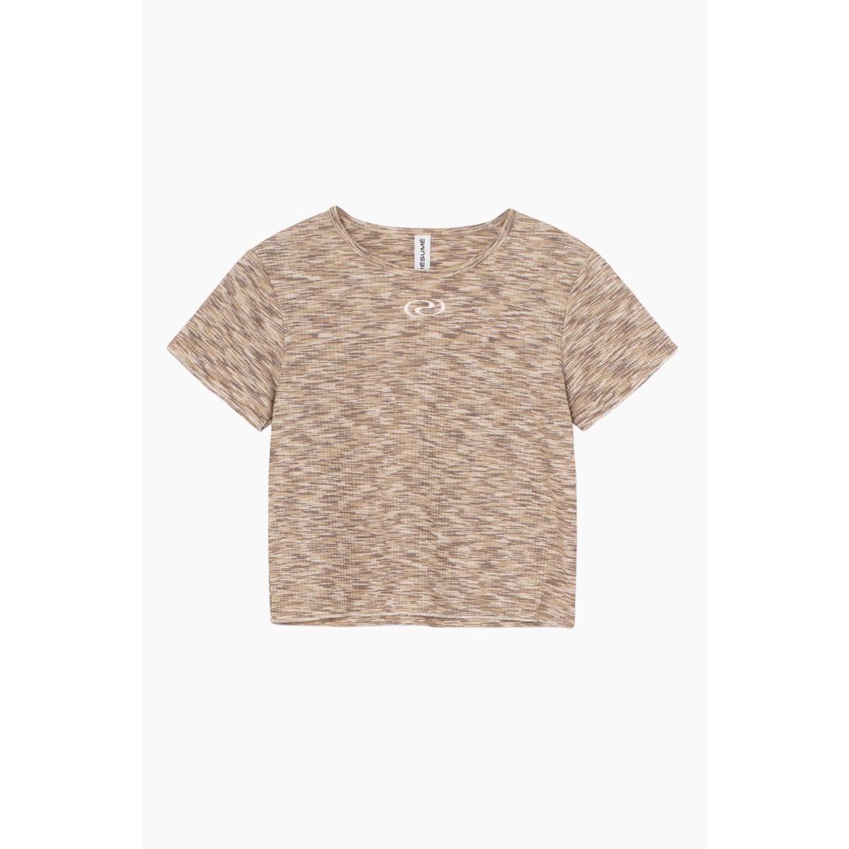 BriannaRS Tee - Brown Melange - Résumé - Brun M