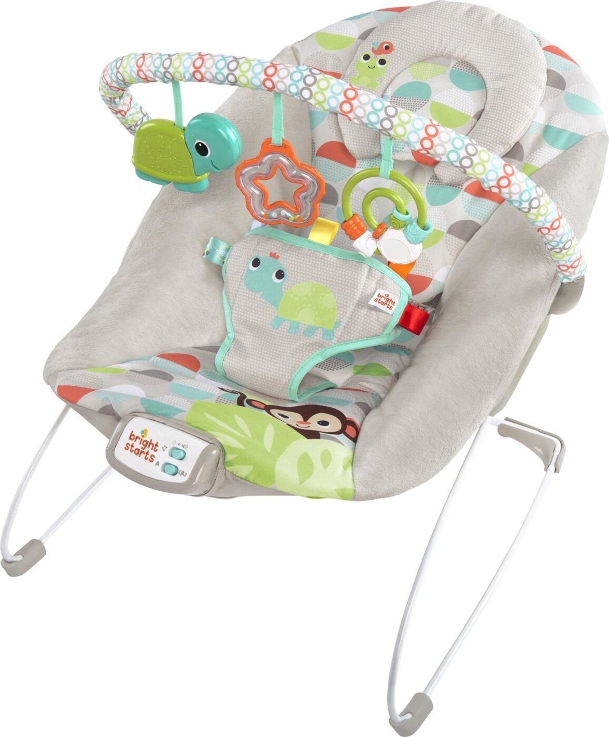 Bright Starts - Vippe Skråstol, Happy Safari Bouncer - (bs-11508)