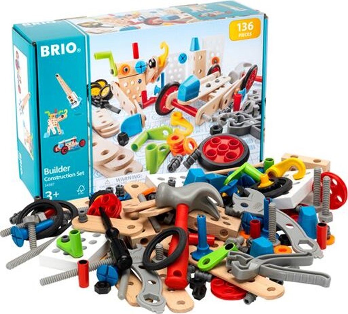 Brio Builder Byggesæt - 136 Dele - 34587