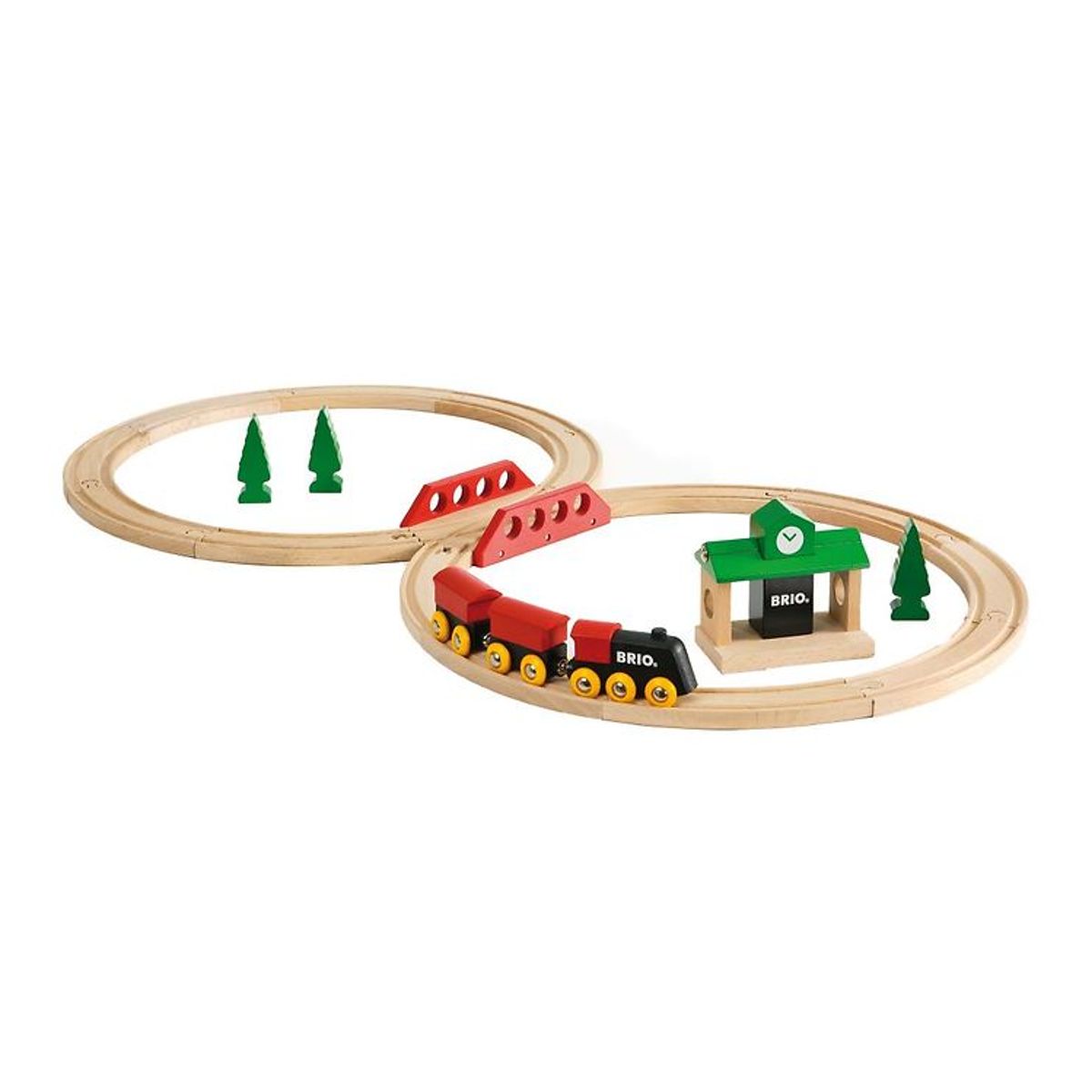 BRIO Classic Togsæt - 22 dele - Træ 33028