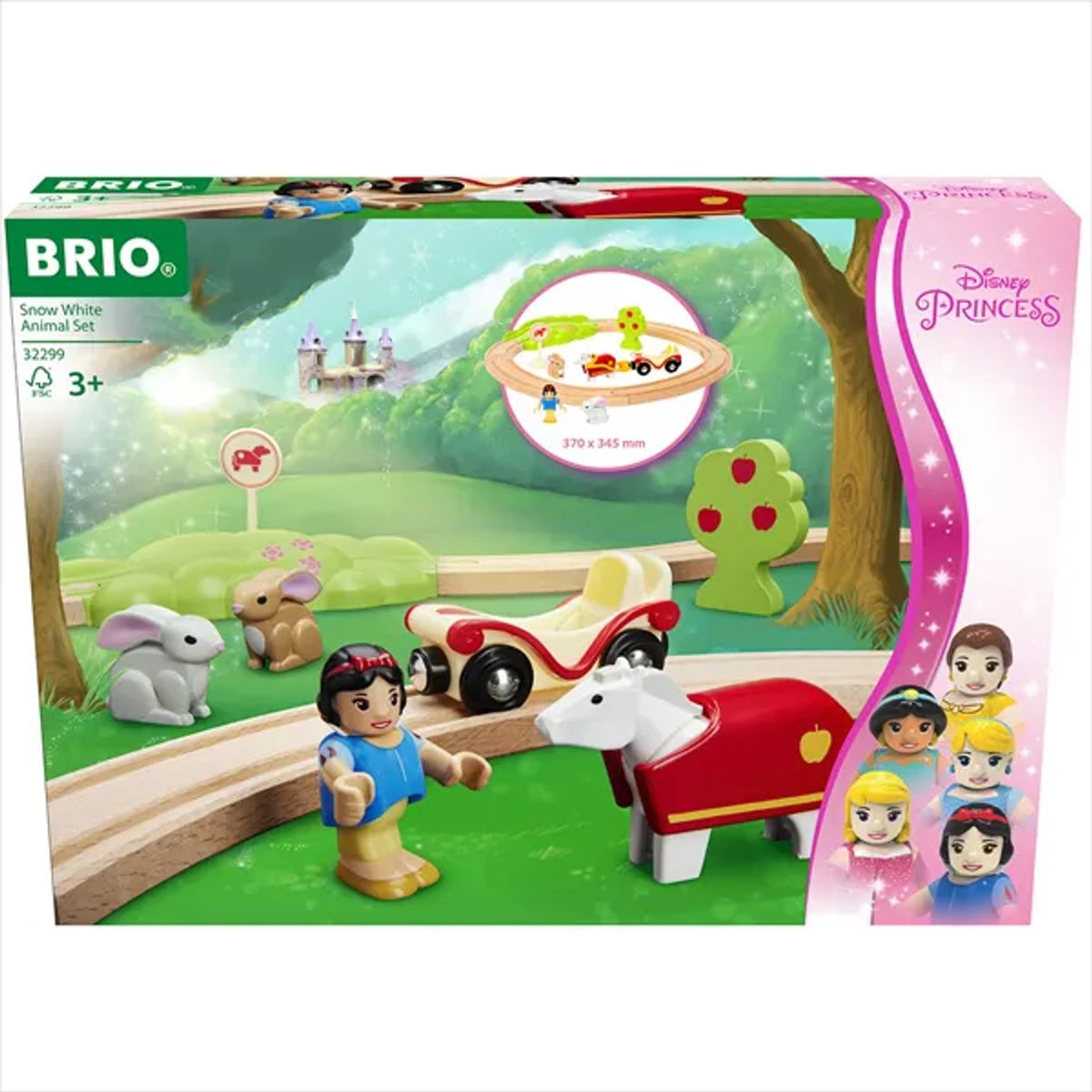 BRIO Disney Princess Snehvide Togsæt Med Dyr - Brio - Legekammeraten.dk