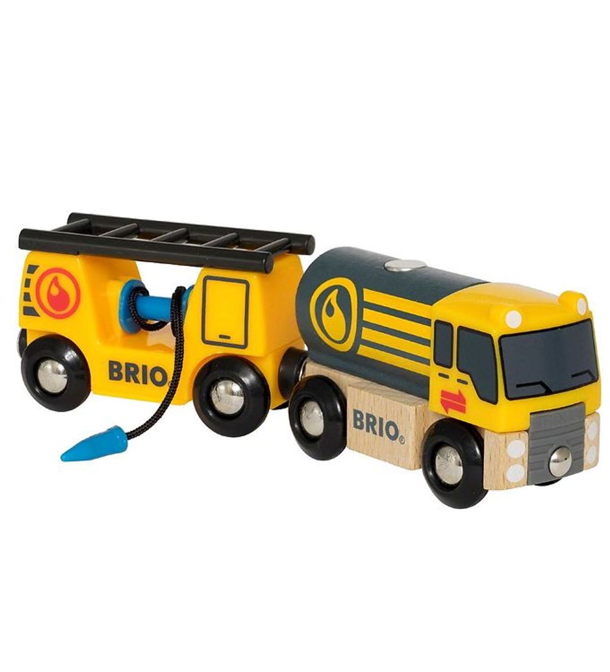 BRIO Tankbil m. Vogn - 17,3 cm - Gul 33907