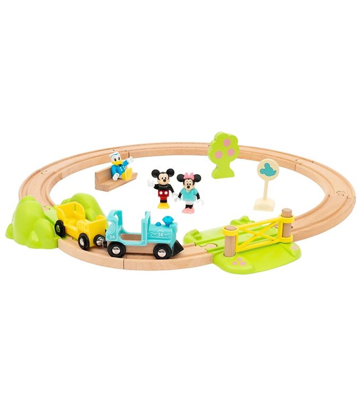 BRIO Togbanesæt - 18 dele - Mickey Mouse 32277