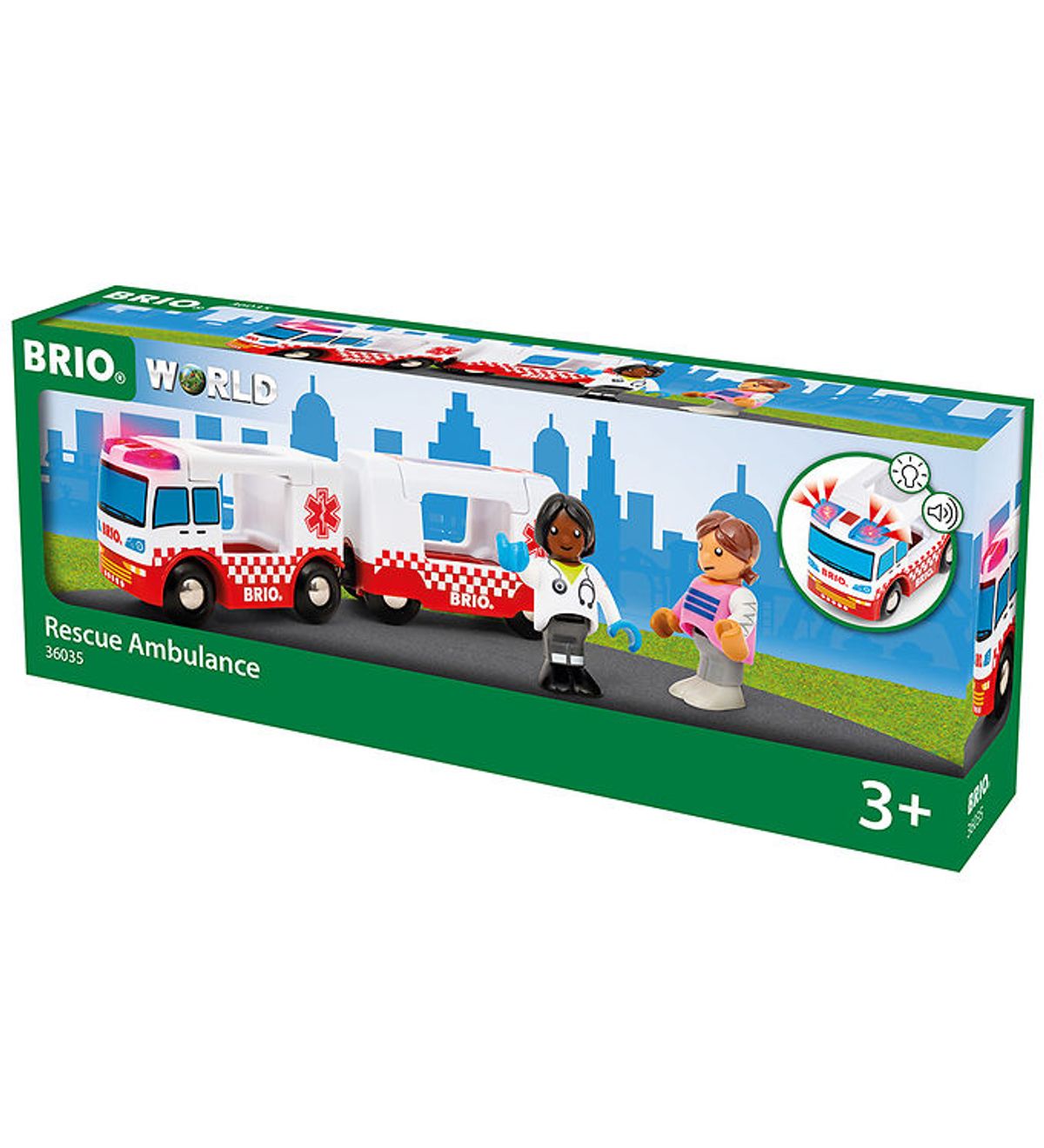 BRIO World Redningsambulance - 2 Dele - 36035