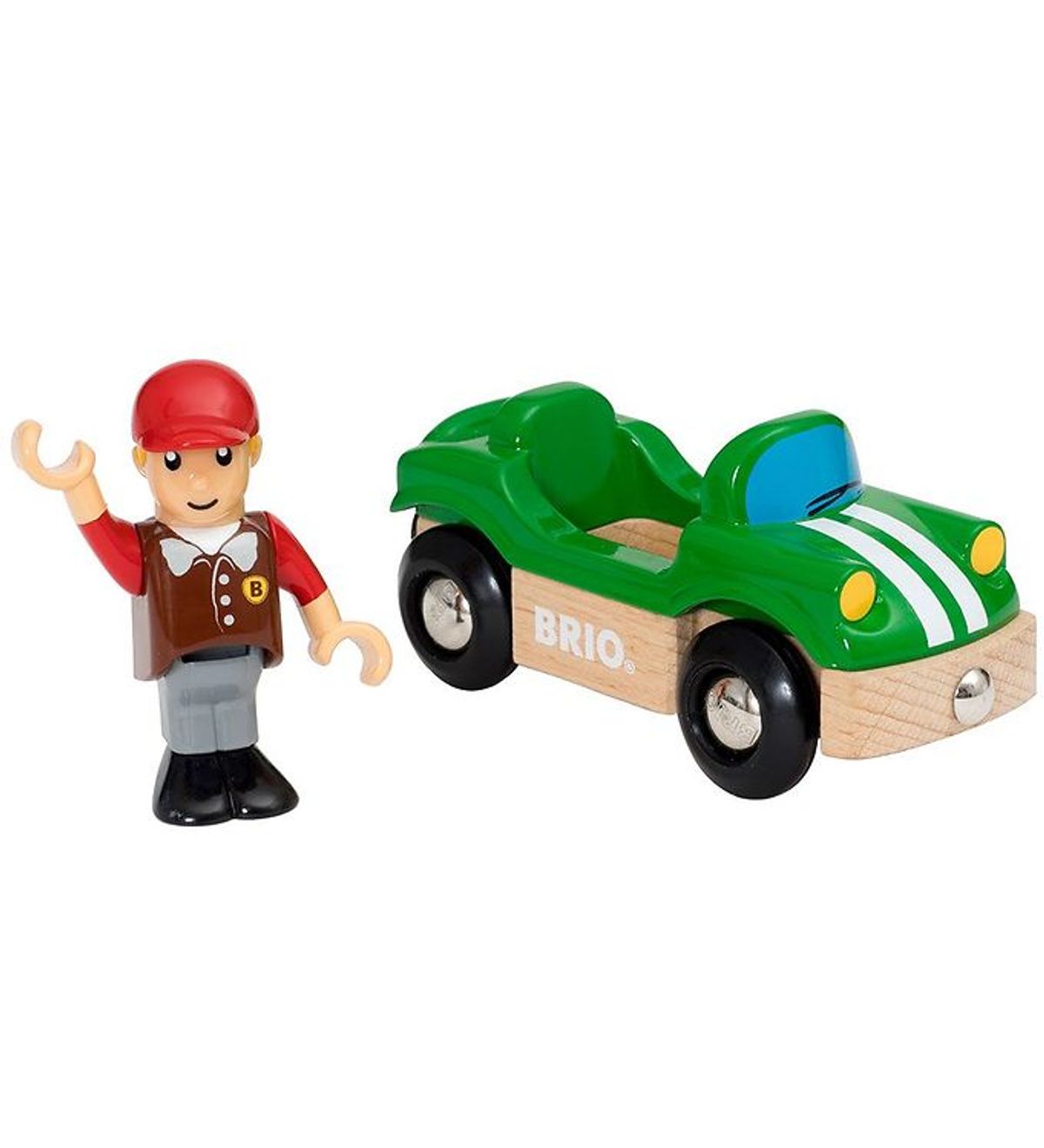 BRIO World Sportsvogn m. Kører - Grøn 33937