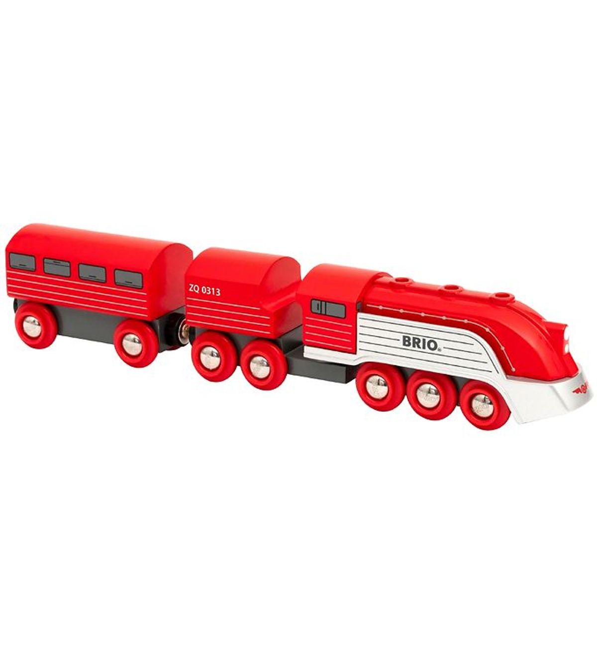 BRIO World Strømlinet Tog - 3 dele - Rød 33557