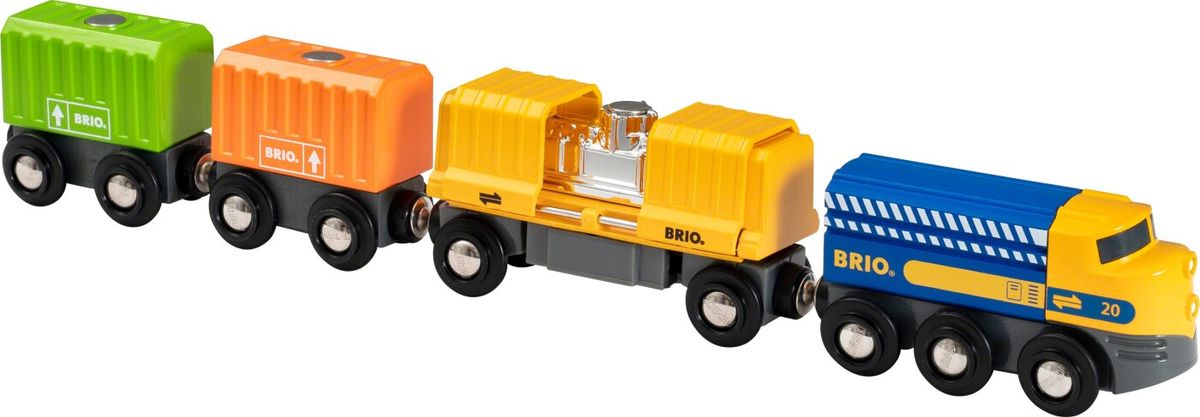 Brio World Tog - Godstog Med Tre Vogne - 33982