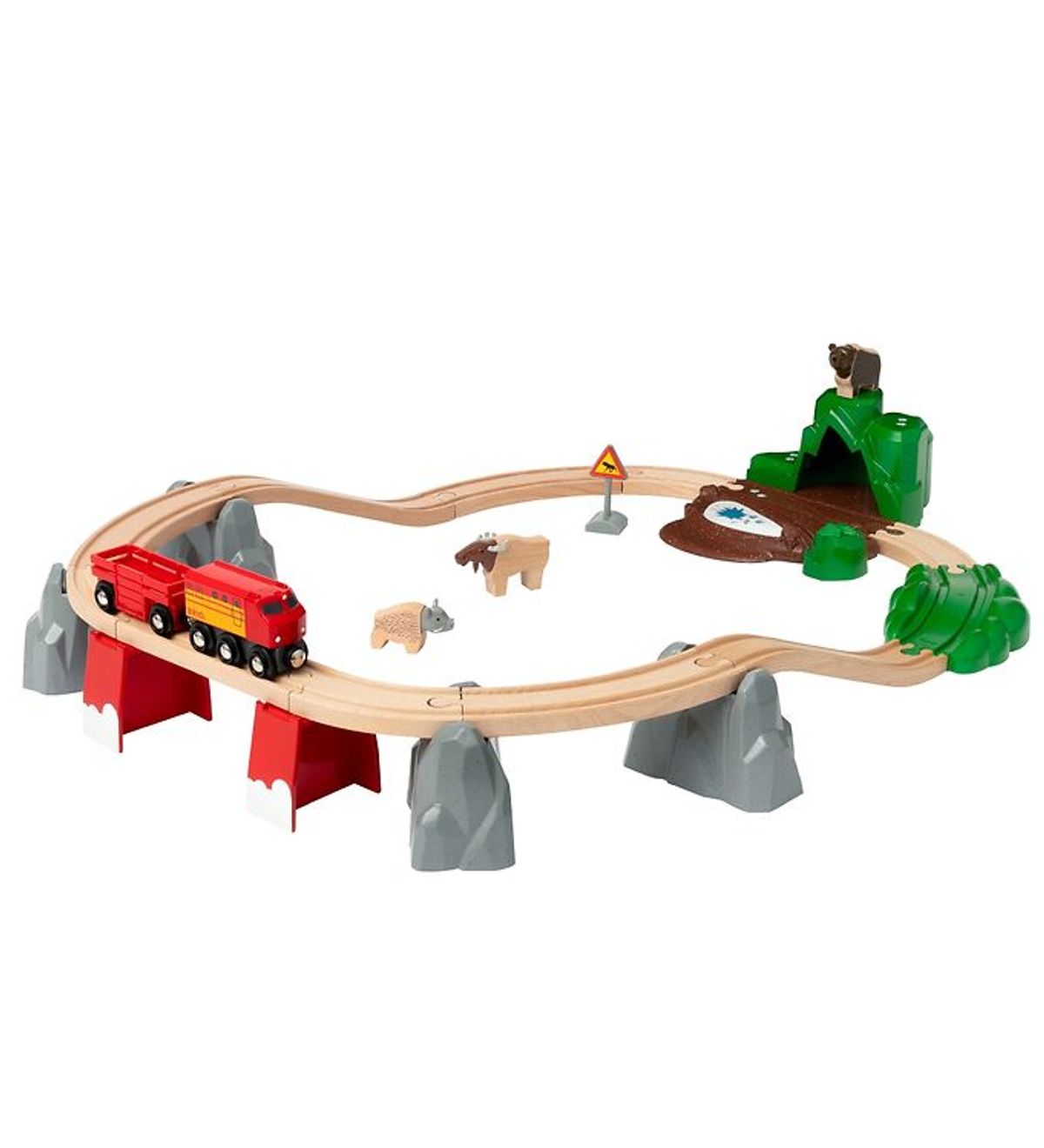 BRIO World Togbanesæt - Nordic Animal Set - 26 Dele 33988