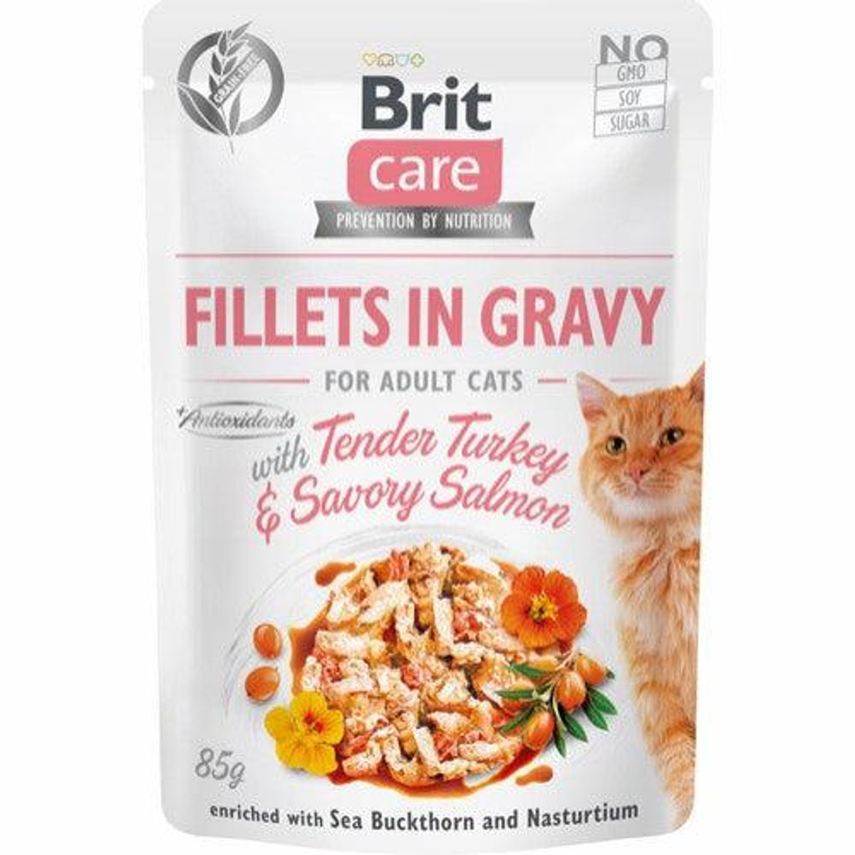 Brit Care Cat Kitten Fillets - Gravy with Turkey + Salmon