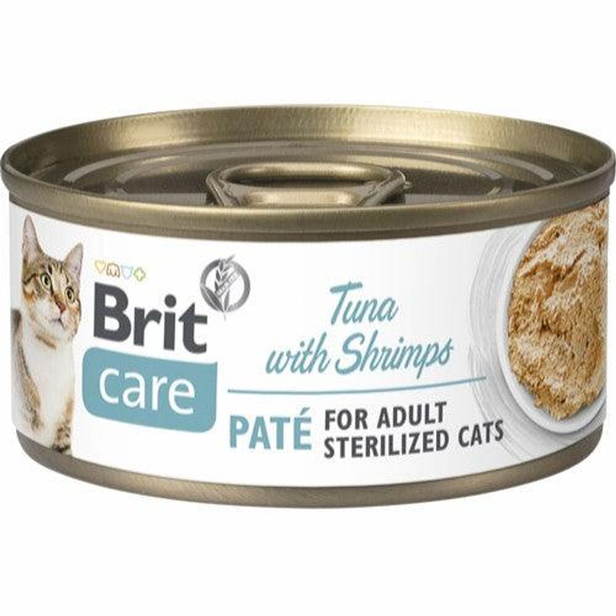 Brit Care Cat Sterilized - Tuna Paté with Shrimps