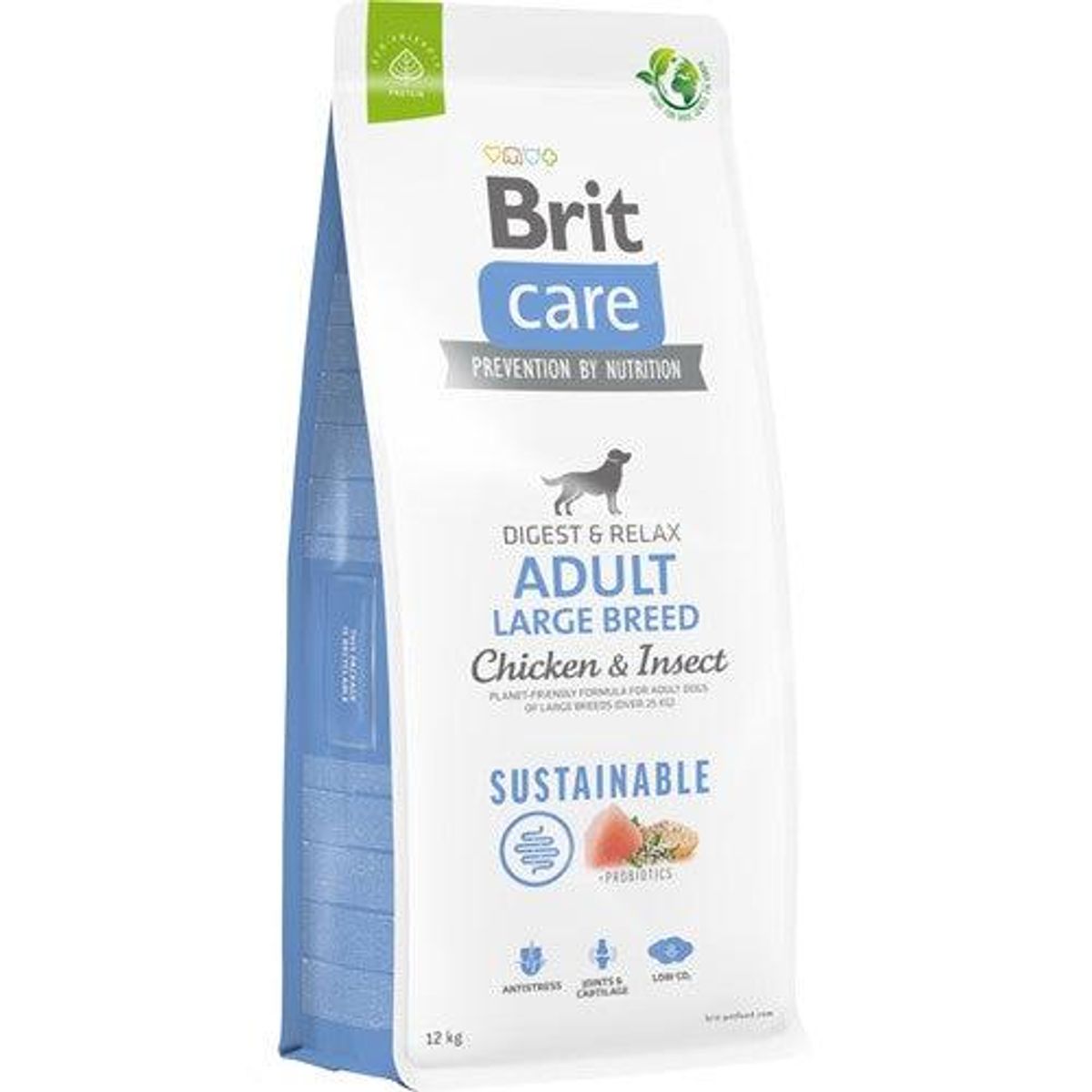 Brit Care Sustainable Adult Large Breed Kylling & insekt 12 kg