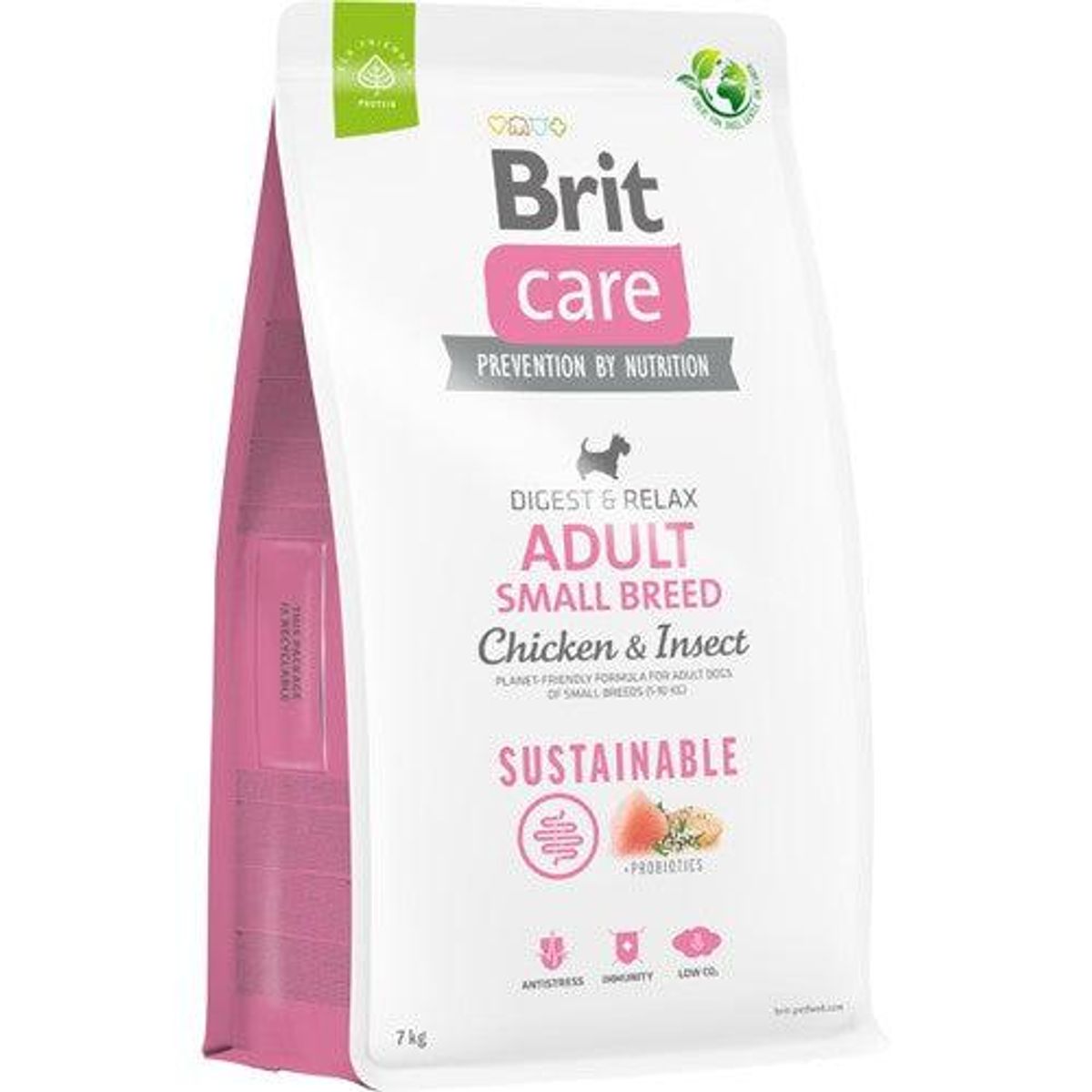 Brit Care Sustainable Adult Small Breed kylling & insekt 7 kg