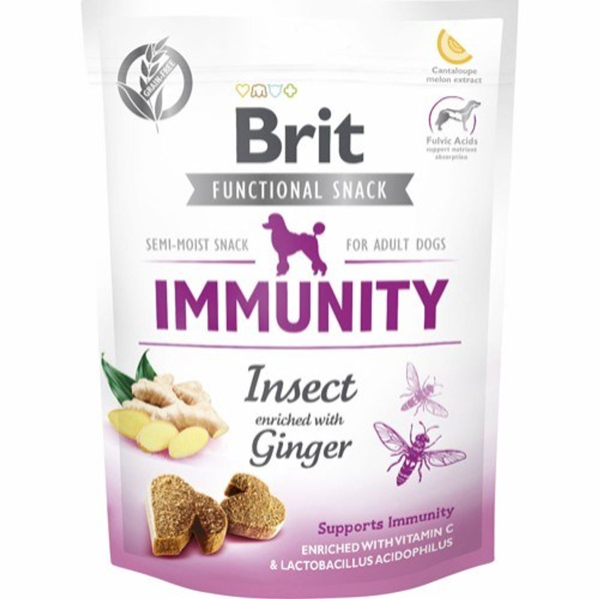 Brit Functional Snack - Immunity With Insects, 10 x 150g