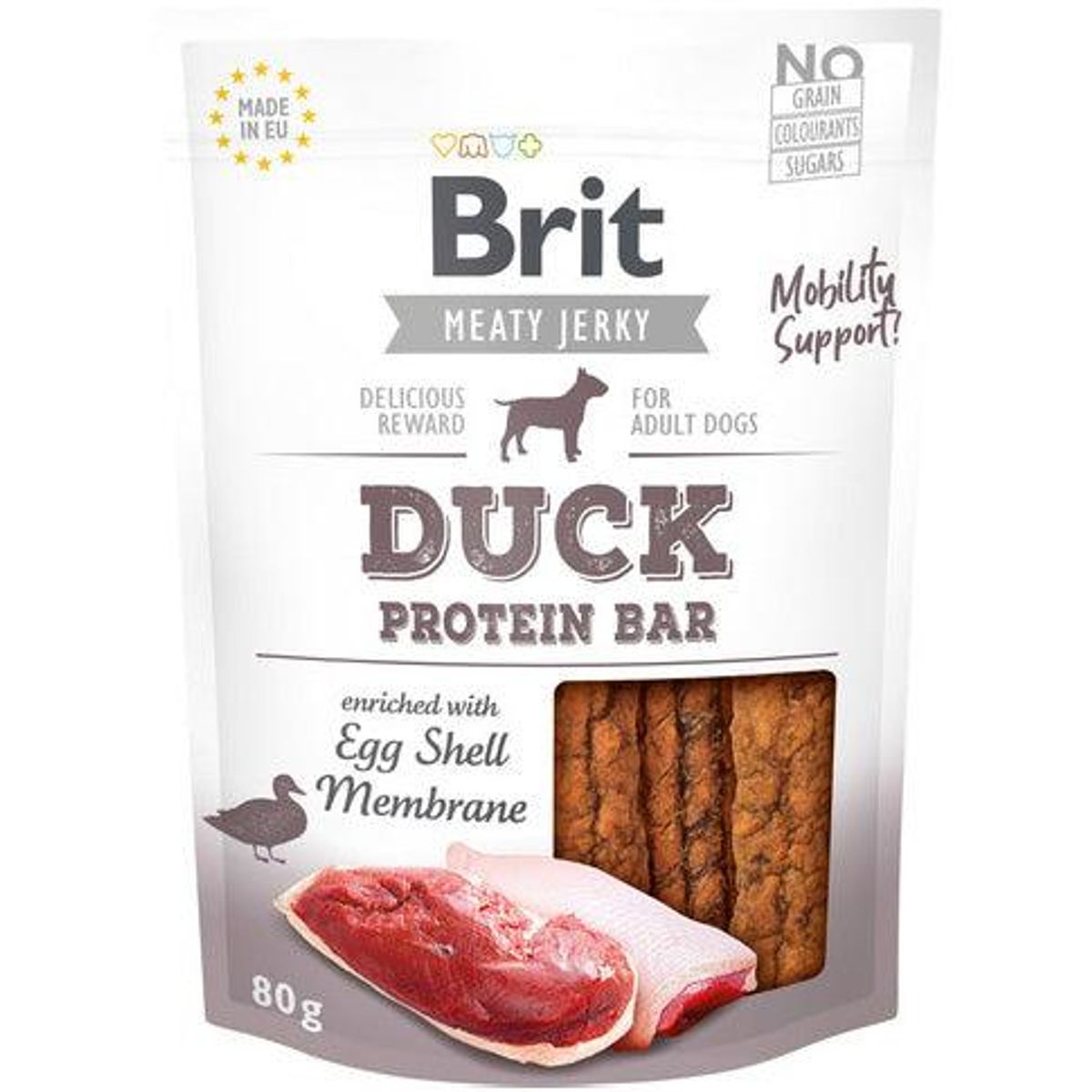 Brit Jerky Duck Protein Bar 80g