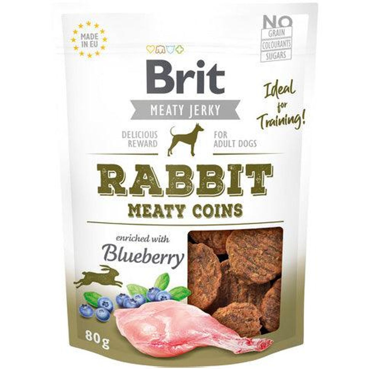 Brit Jerky Rabbit Meaty Coins 80g