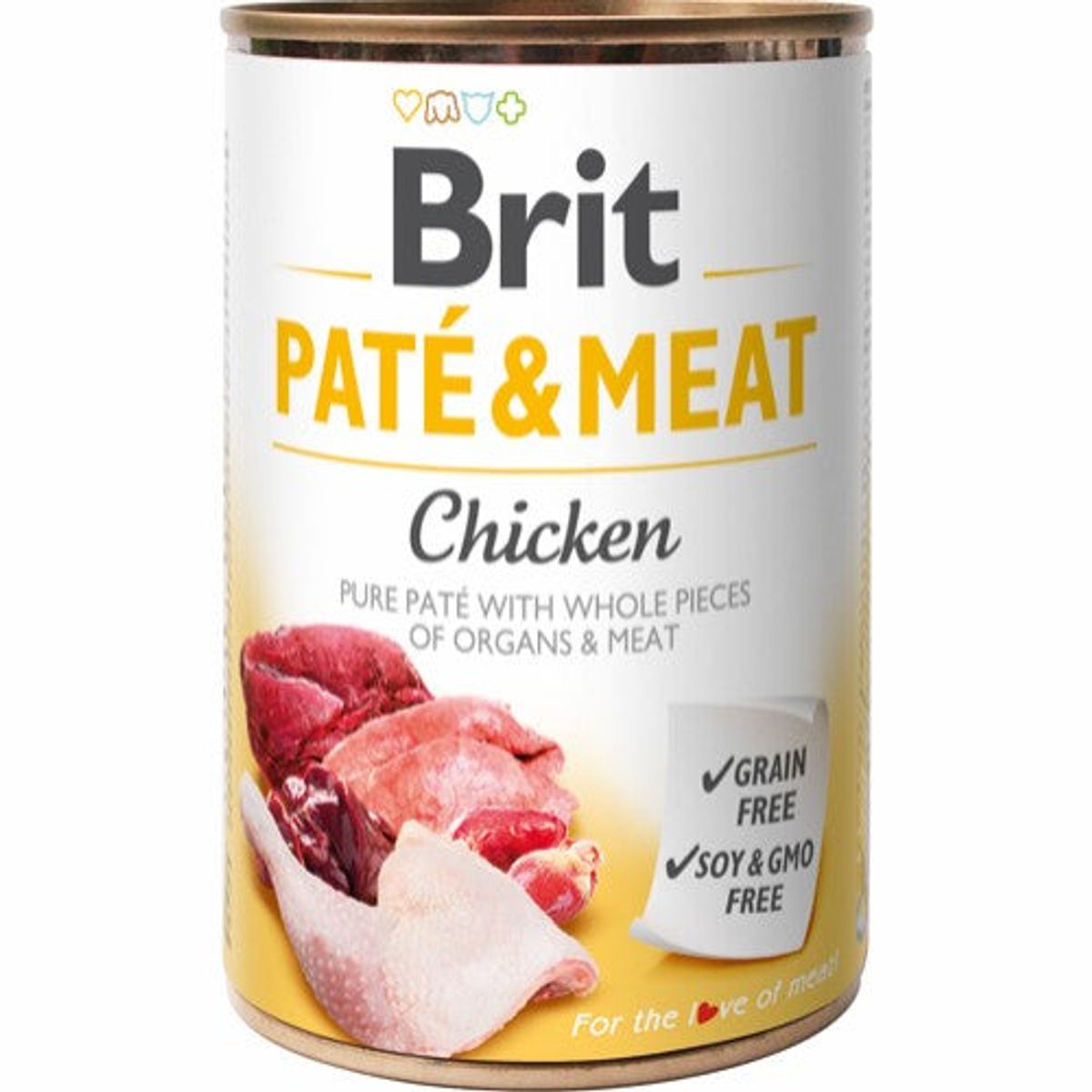 Brit Paté & Meat Chicken Vådfoder til hund, 400 Gr.