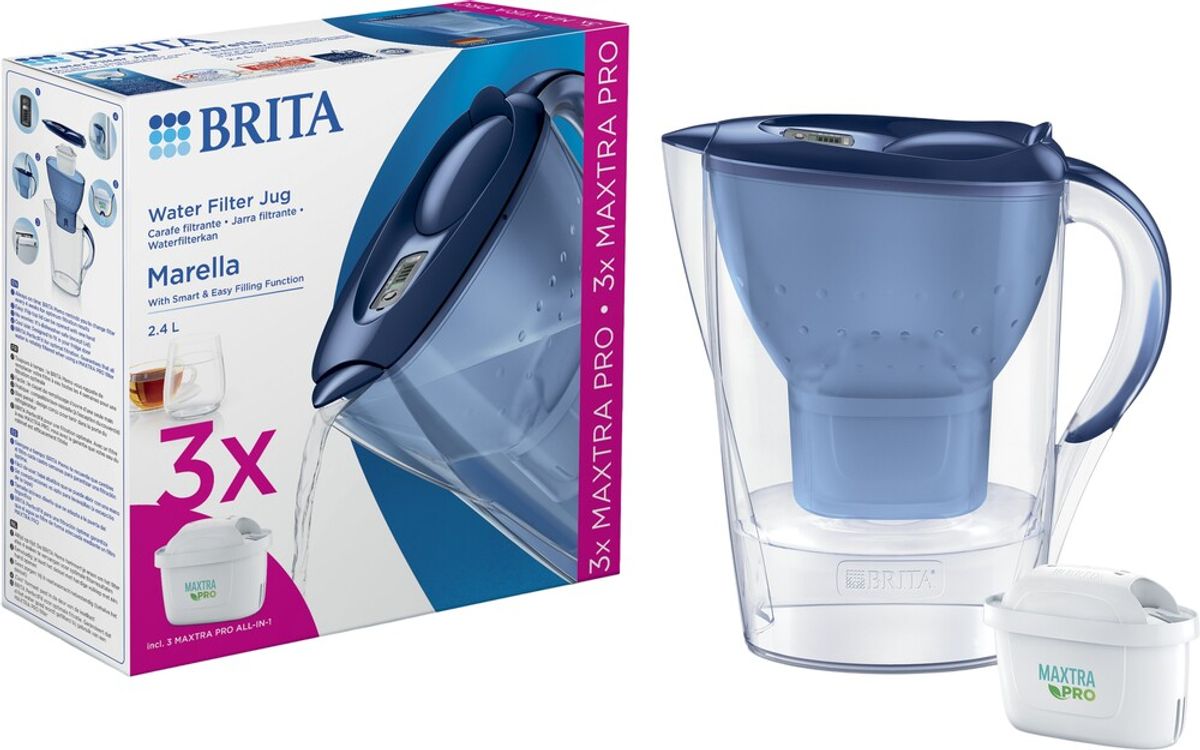 Brita - Marella Blå (2,4 L) Inkl. 3 MXPro