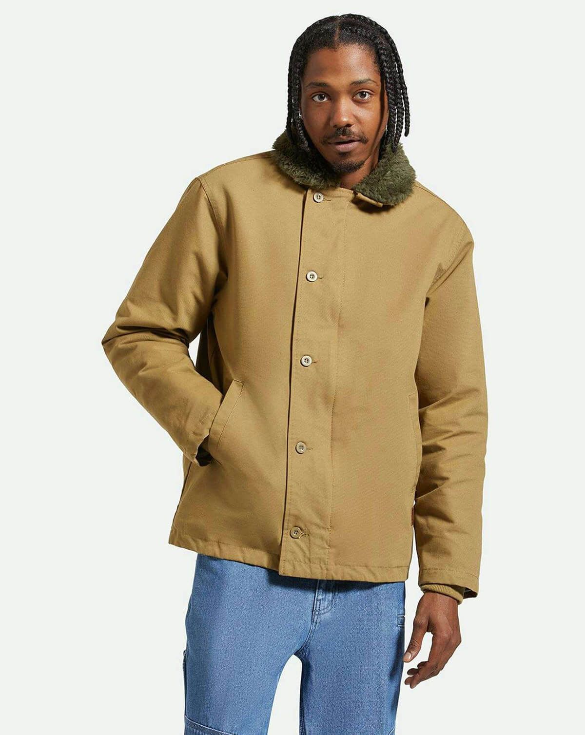 Brixton 20th Anniversary Mast Jacket Olive Surplus