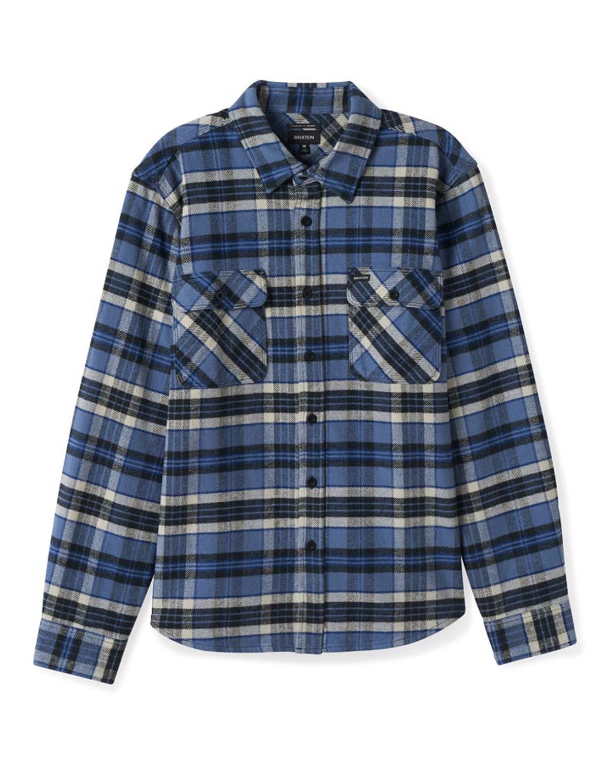 Brixton Bowery Heavy Weight L/S Flannel Blue