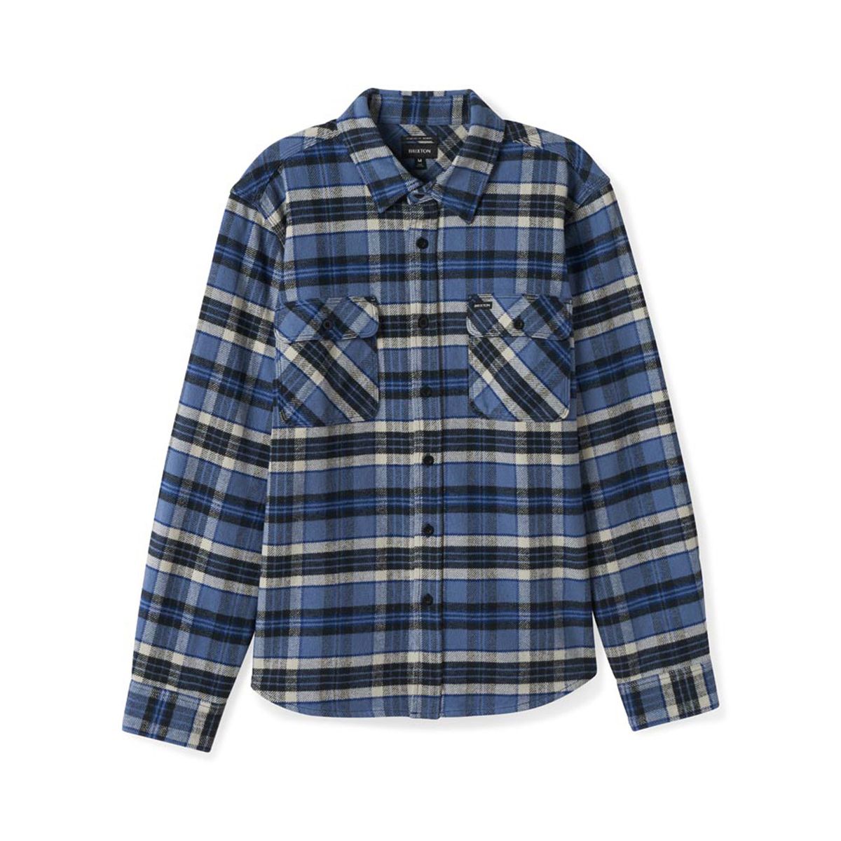 Brixton Bowery Heavy Weight L/S Flannel Blue