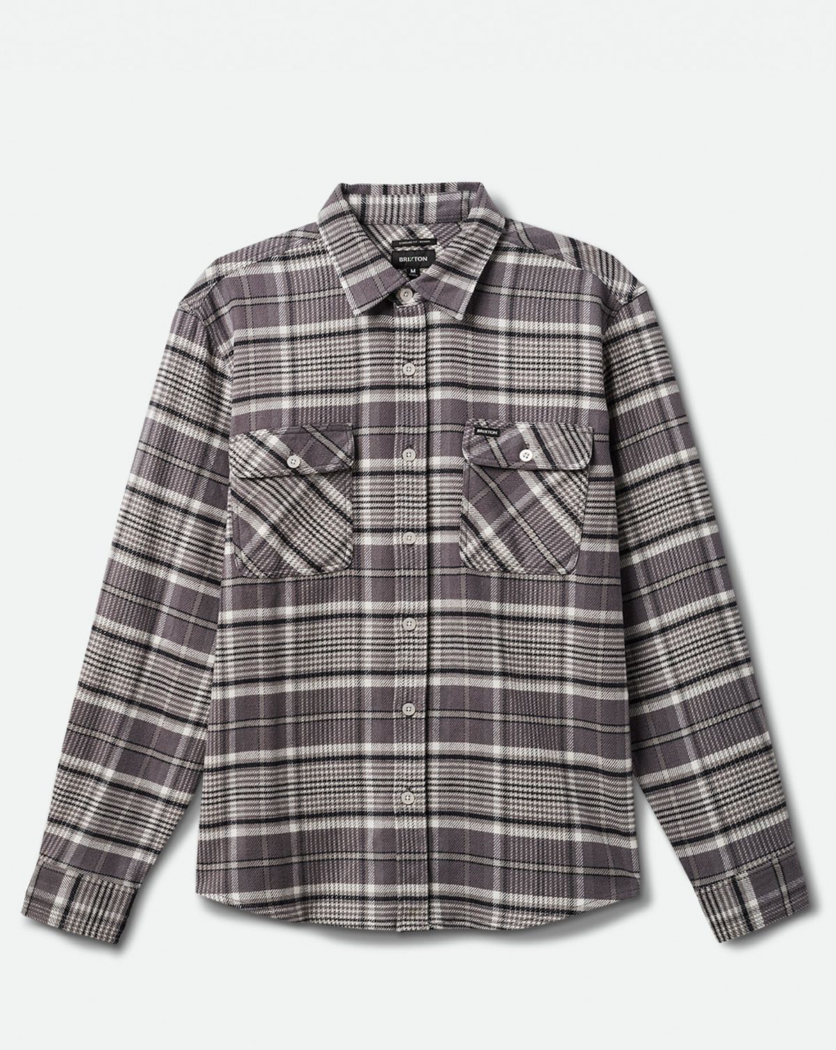 Brixton Bowery Stretch WR Flannel Grå / Sort