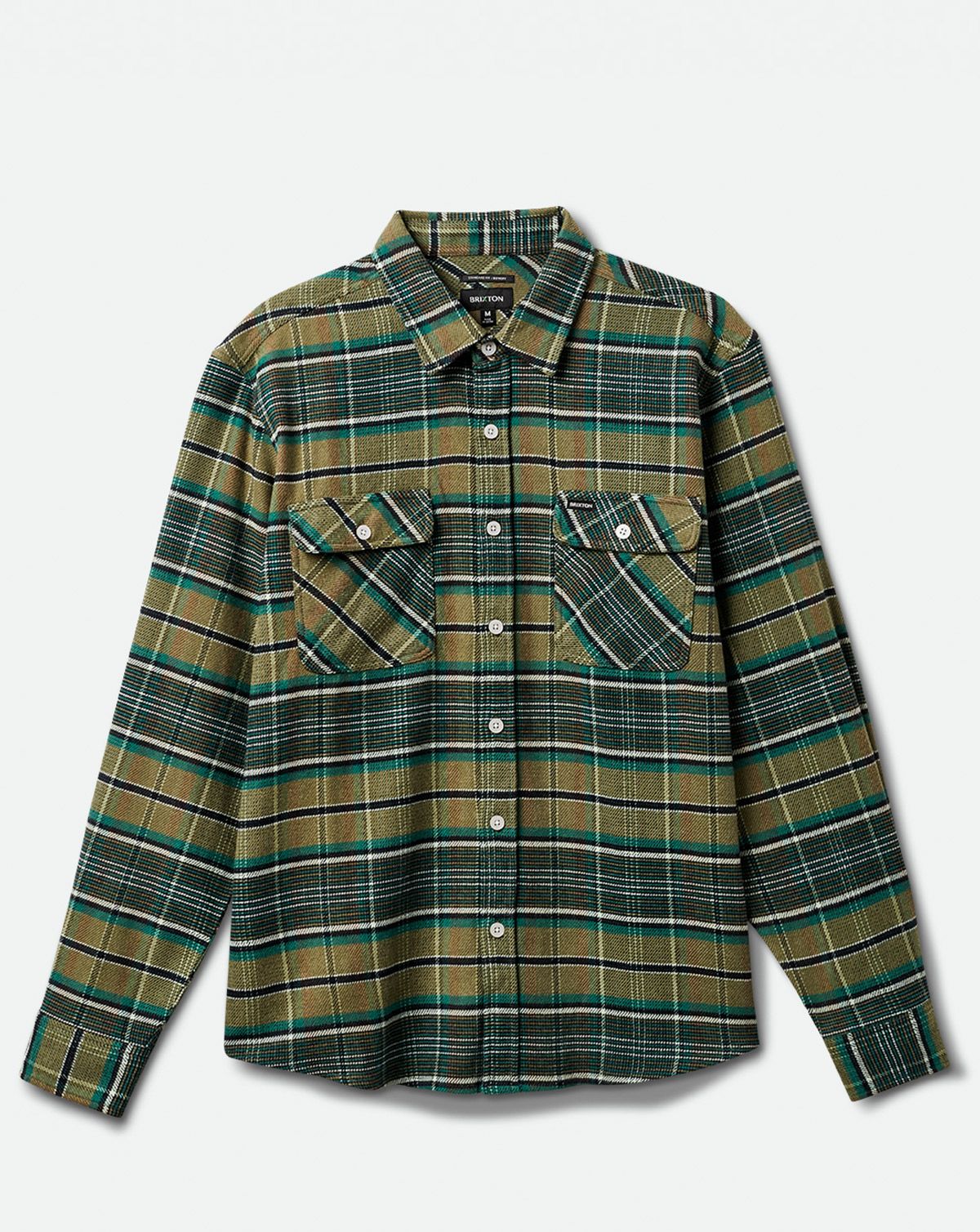 Brixton Bowery Stretch WR Flannel Grøn