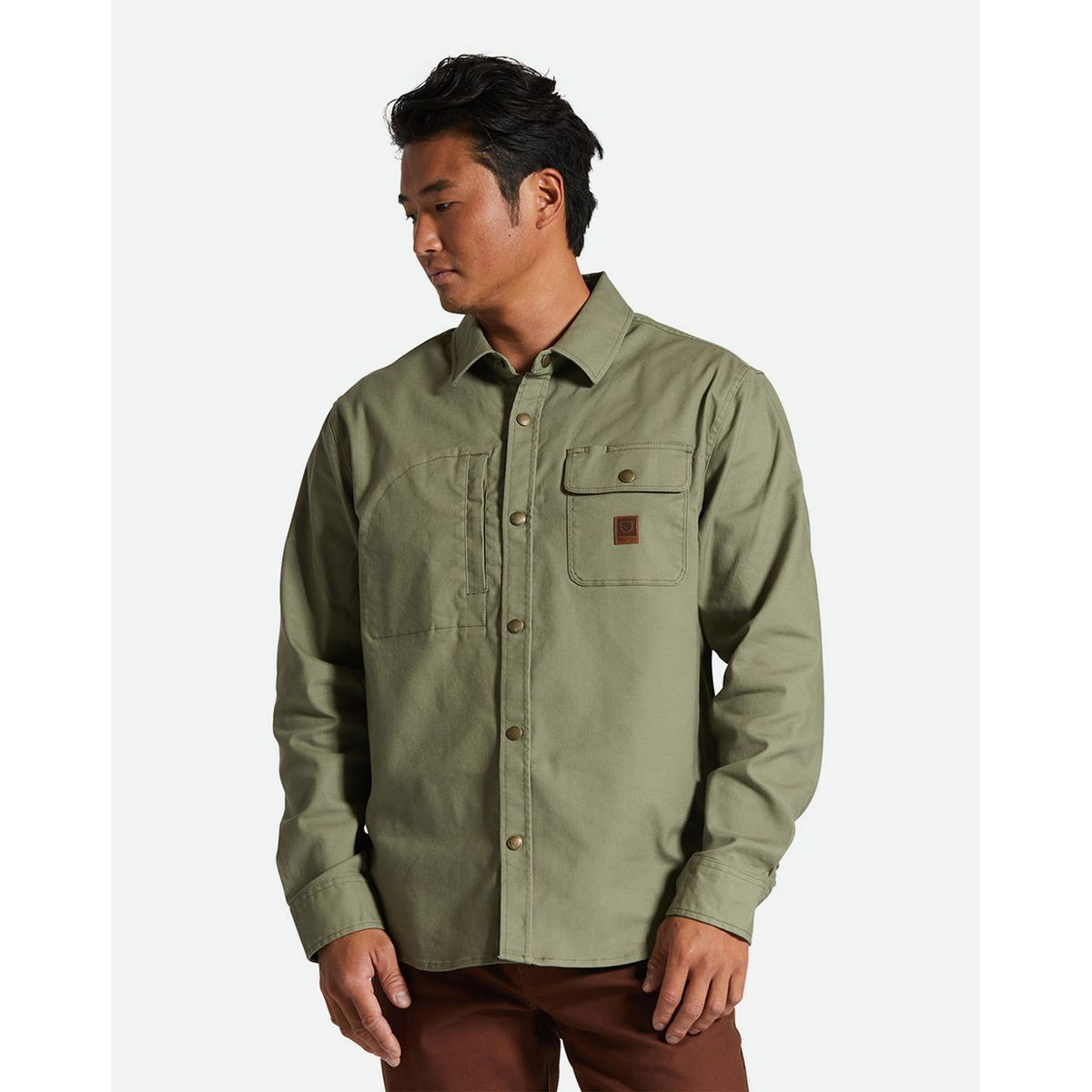 Brixton Builders Overshirt Oliven